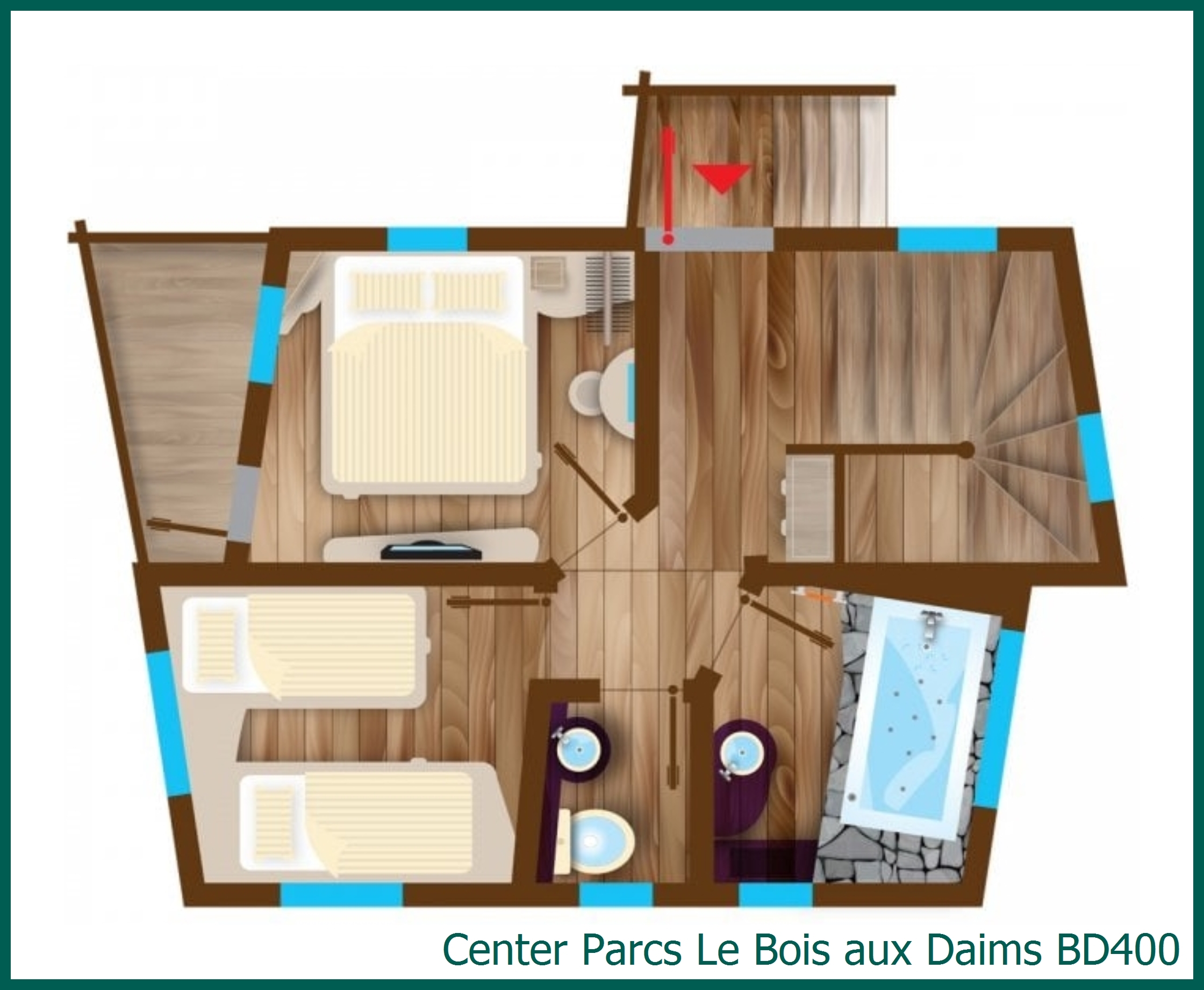 Maison dans les Arbres BD400 à Le Bois aux Daims