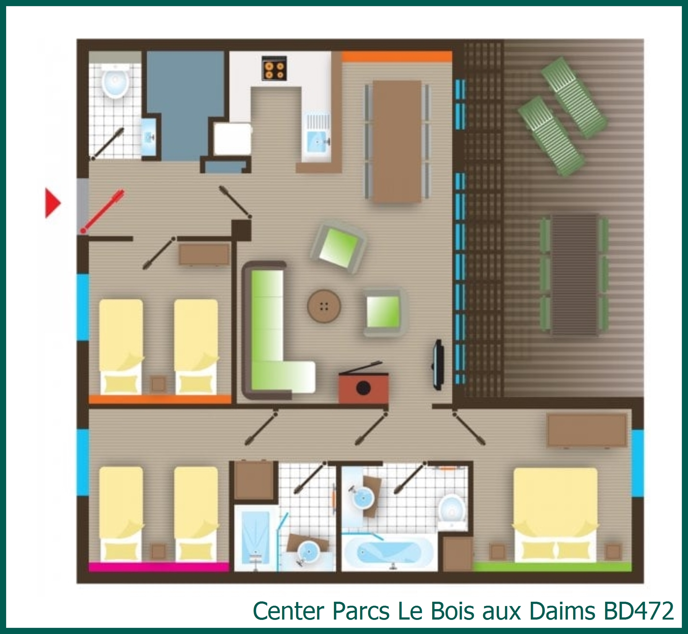 Cottage Comfort BD472 à Le Bois aux Daims