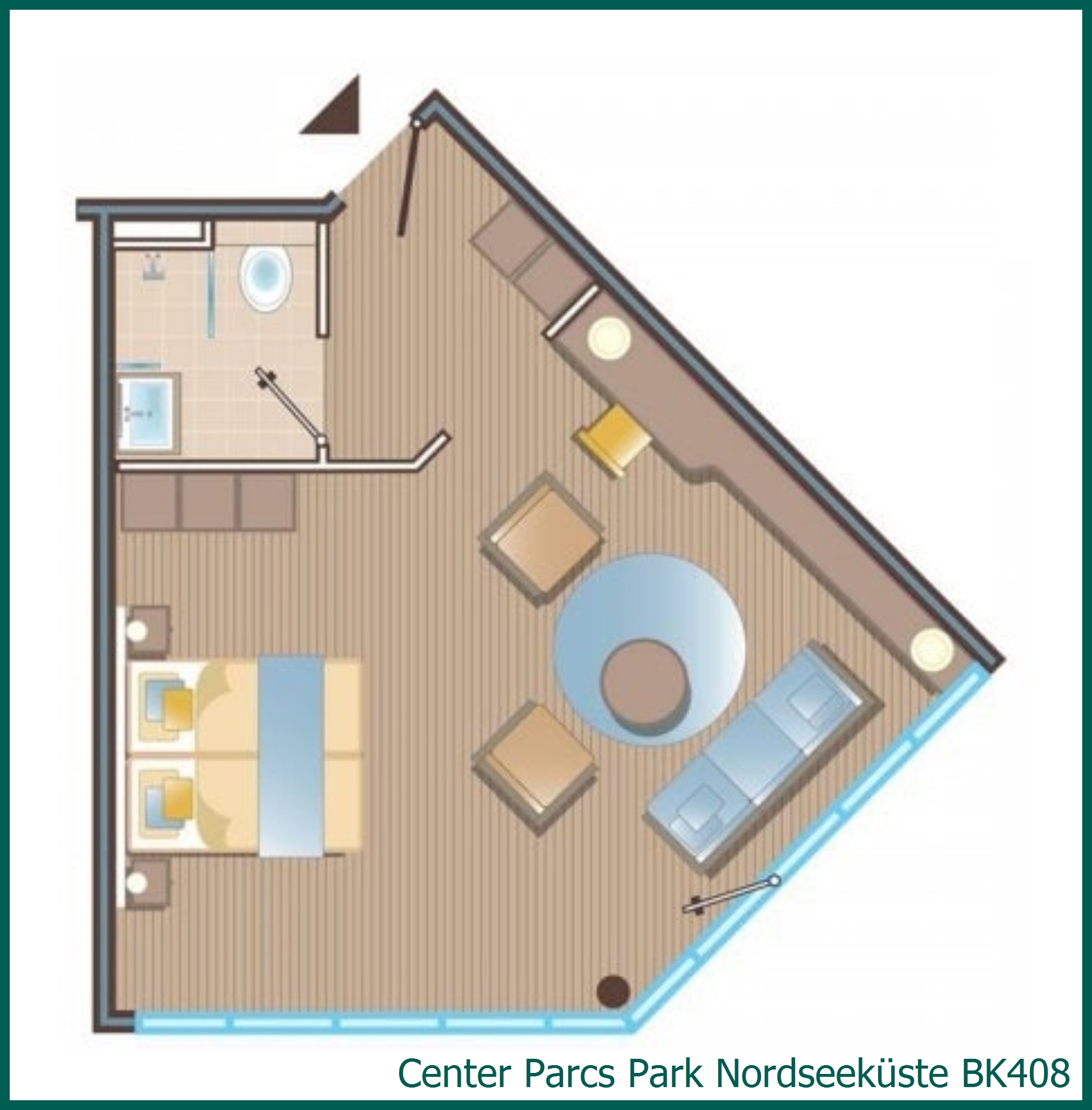 Chambre d'hôtel BK408 à Park Nordseeküste