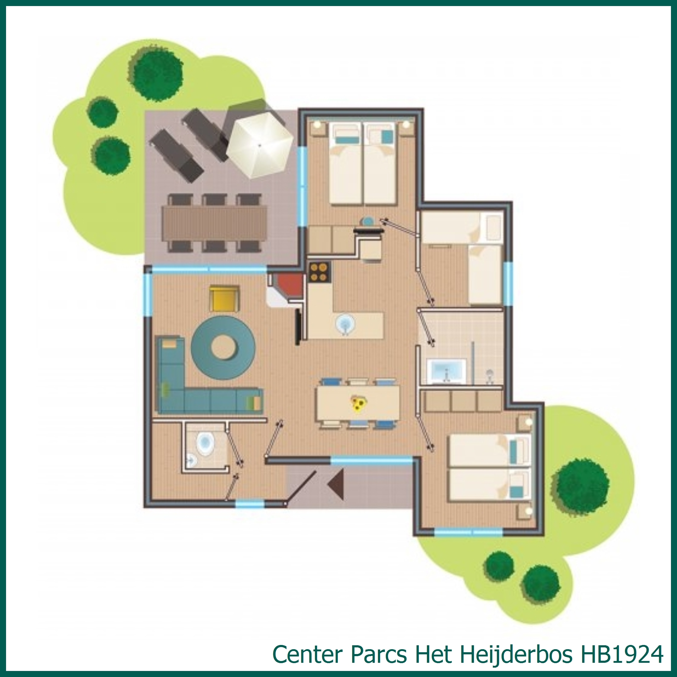 Premium cottage HB1924 in Het Heijderbos