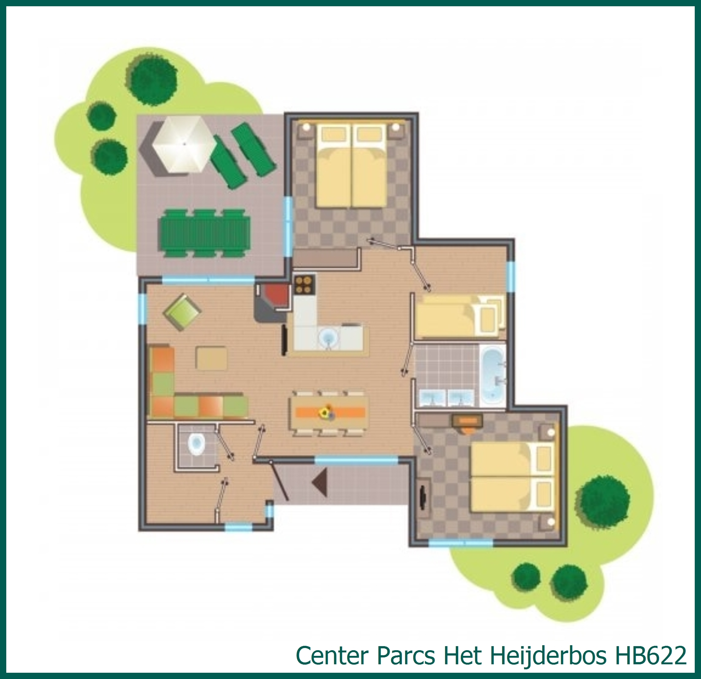 Bungalow HB622 in Het Heijderbos