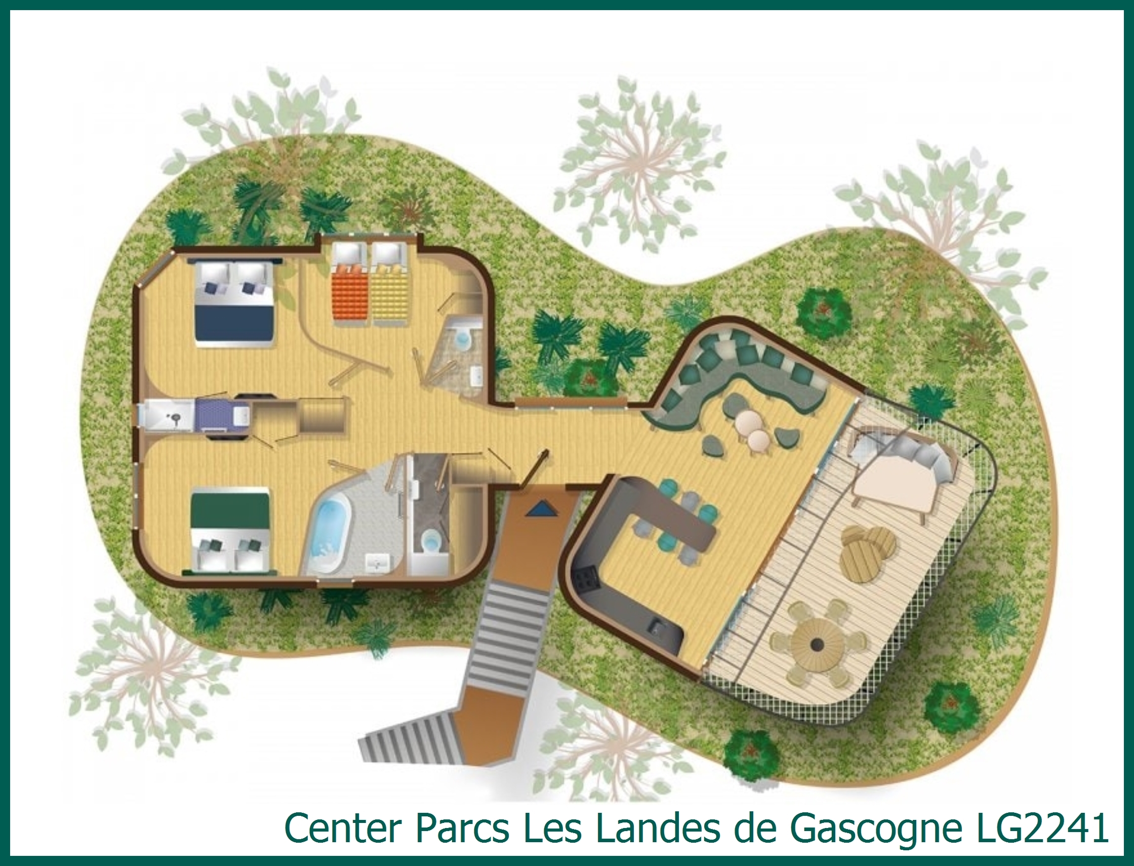 Boomhuis LG2241 in Les Landes de Gascogne