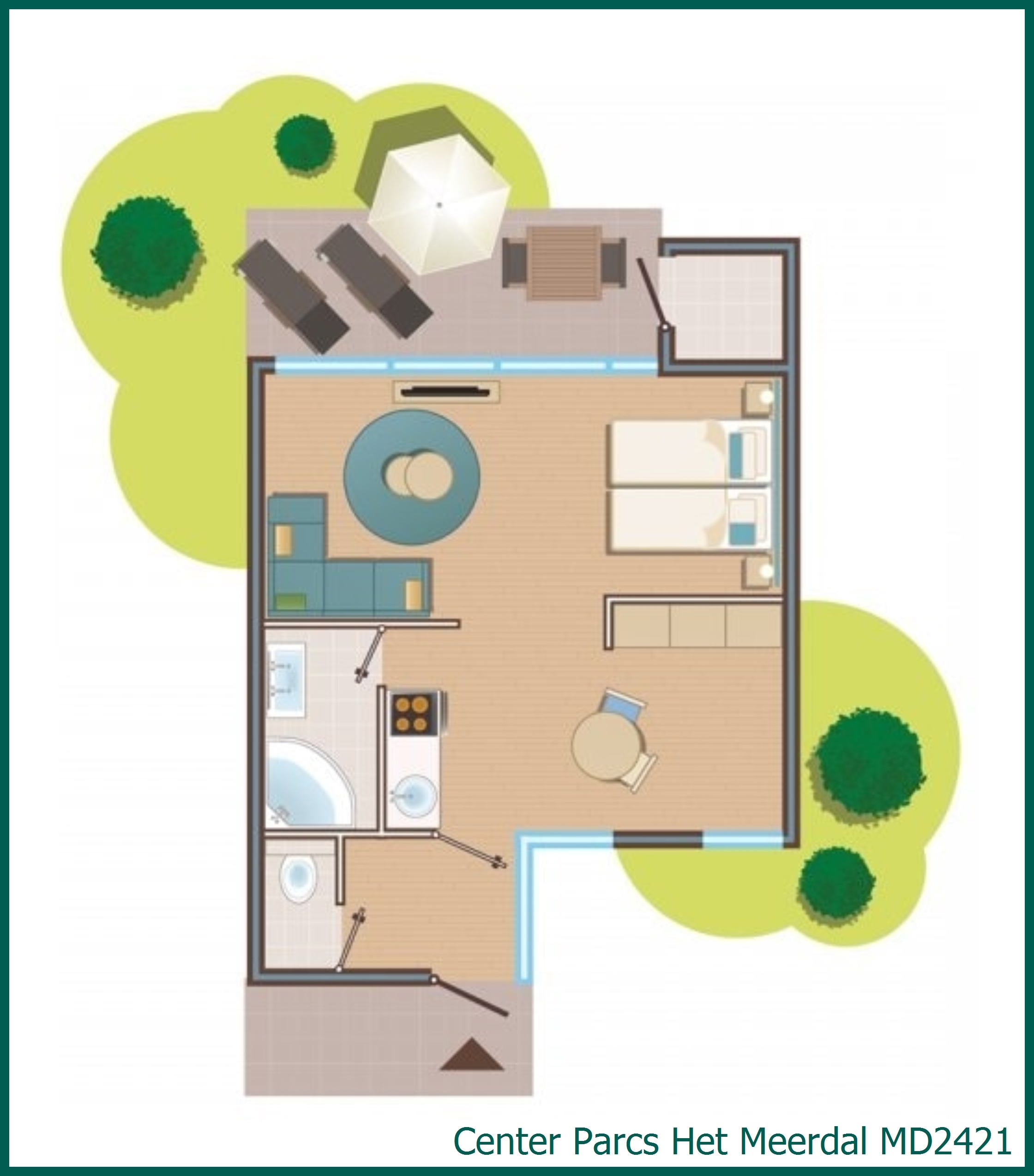 Premium cottage MD2421 in Het Meerdal
