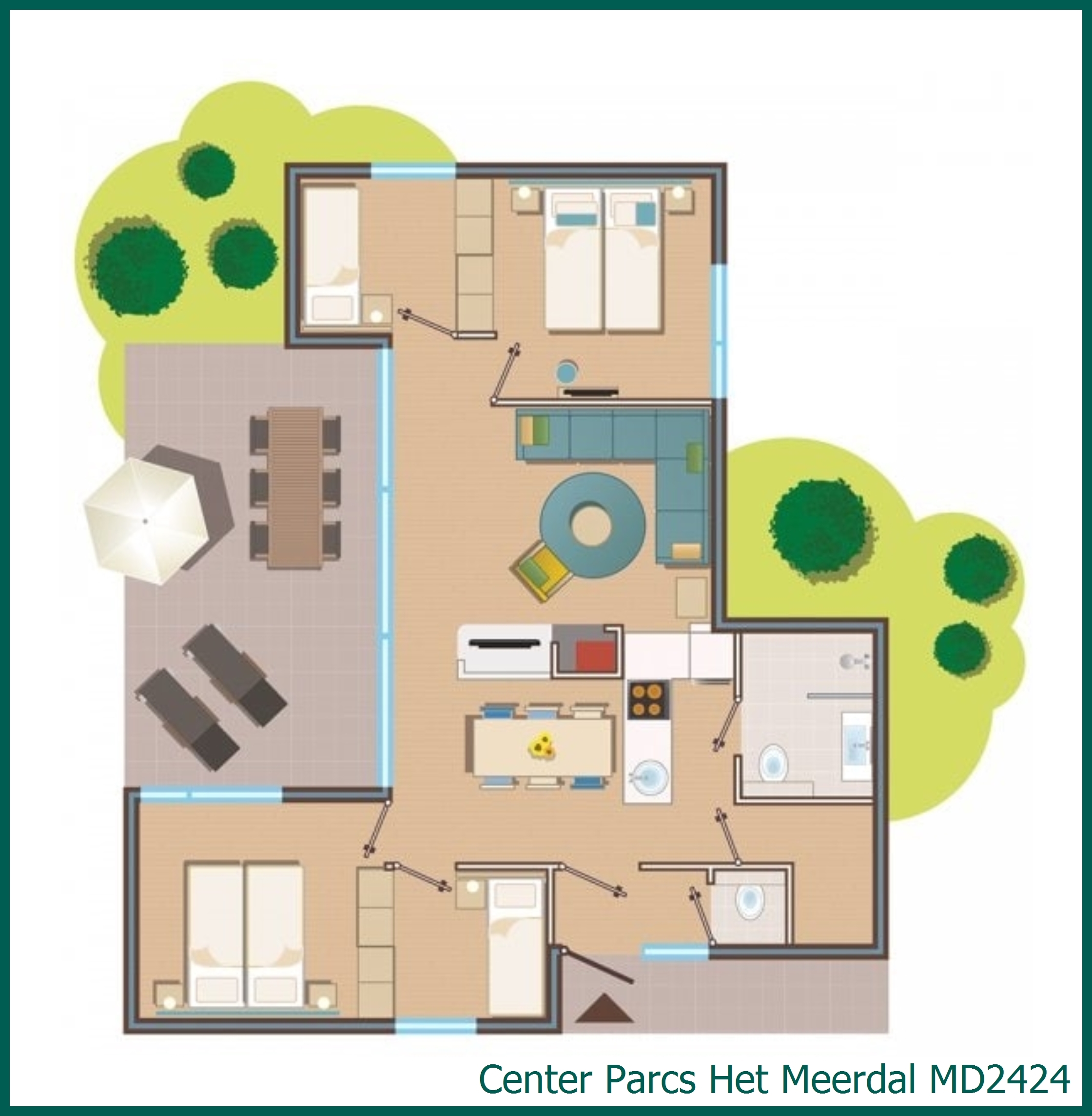 Premium cottage MD2424 in Het Meerdal