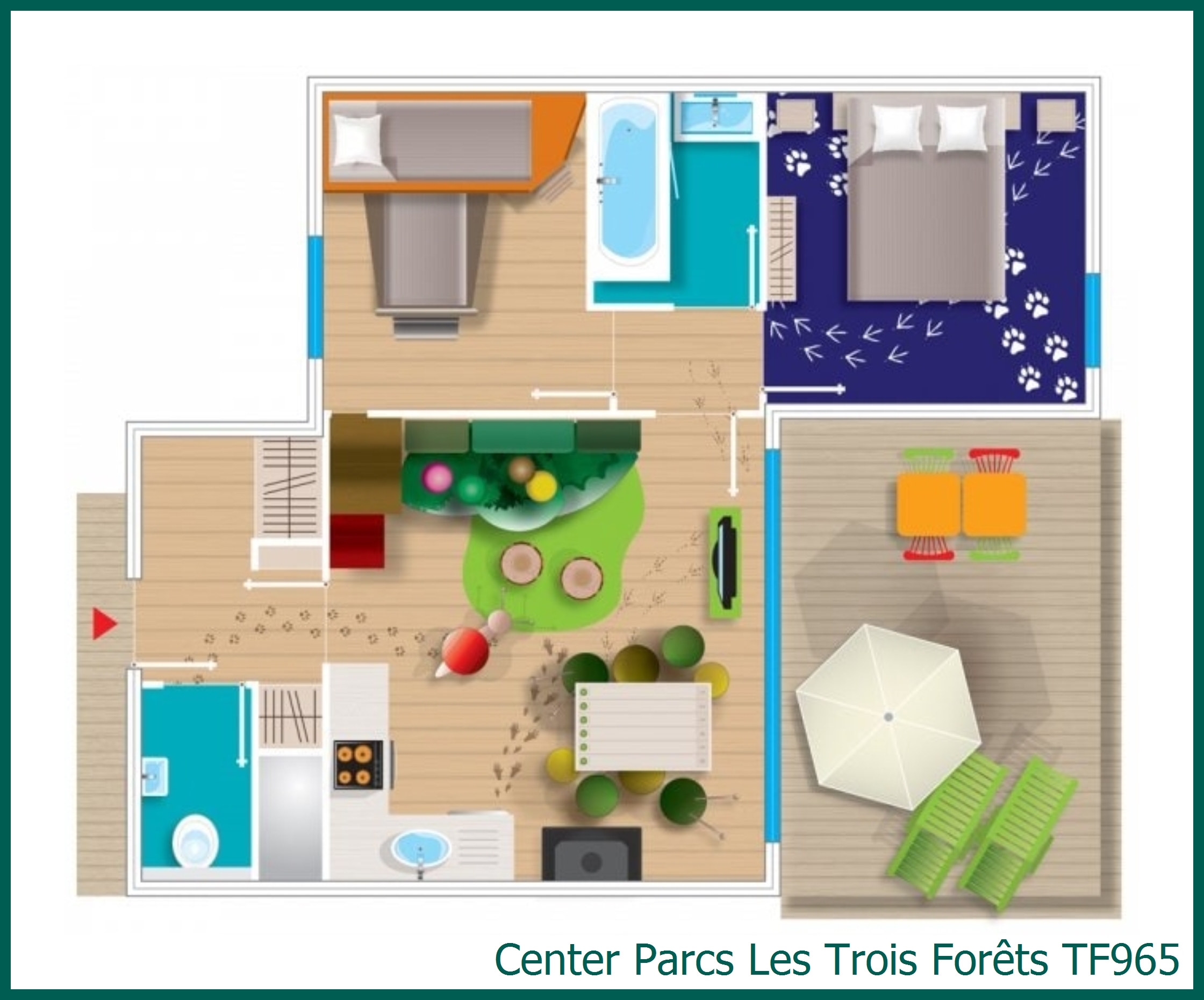 Cottage Animaux de la forêt TF965 à Les Trois Forêts