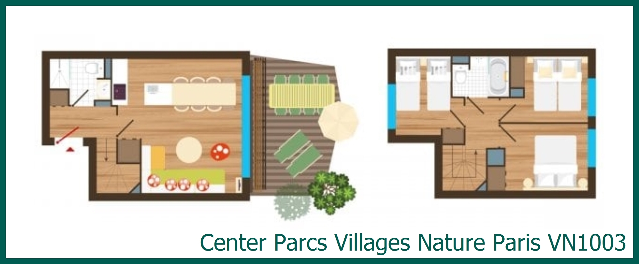 Bungalow VN1003 in Villages Nature Paris