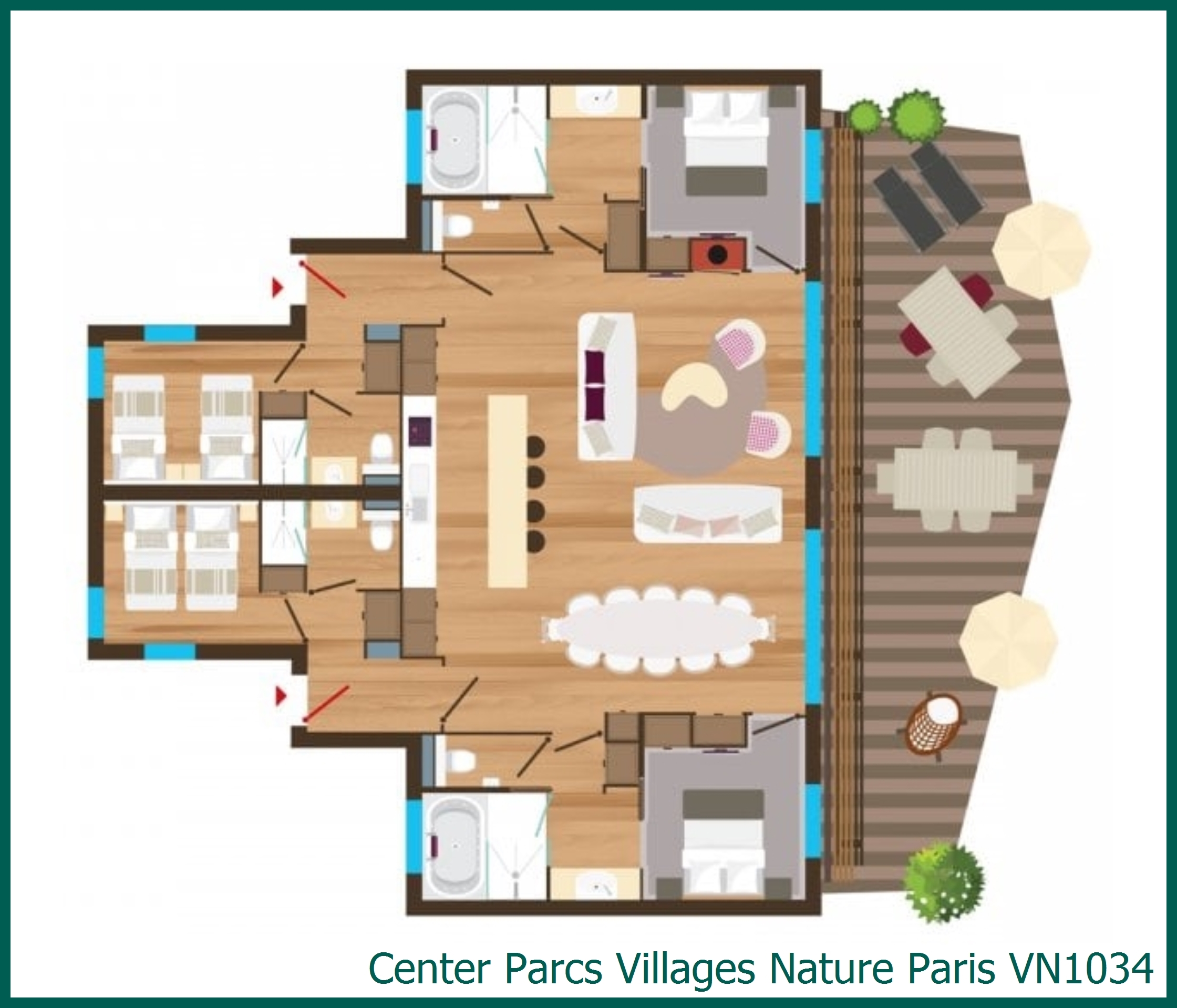 Bungalow VN1034 in Villages Nature Paris