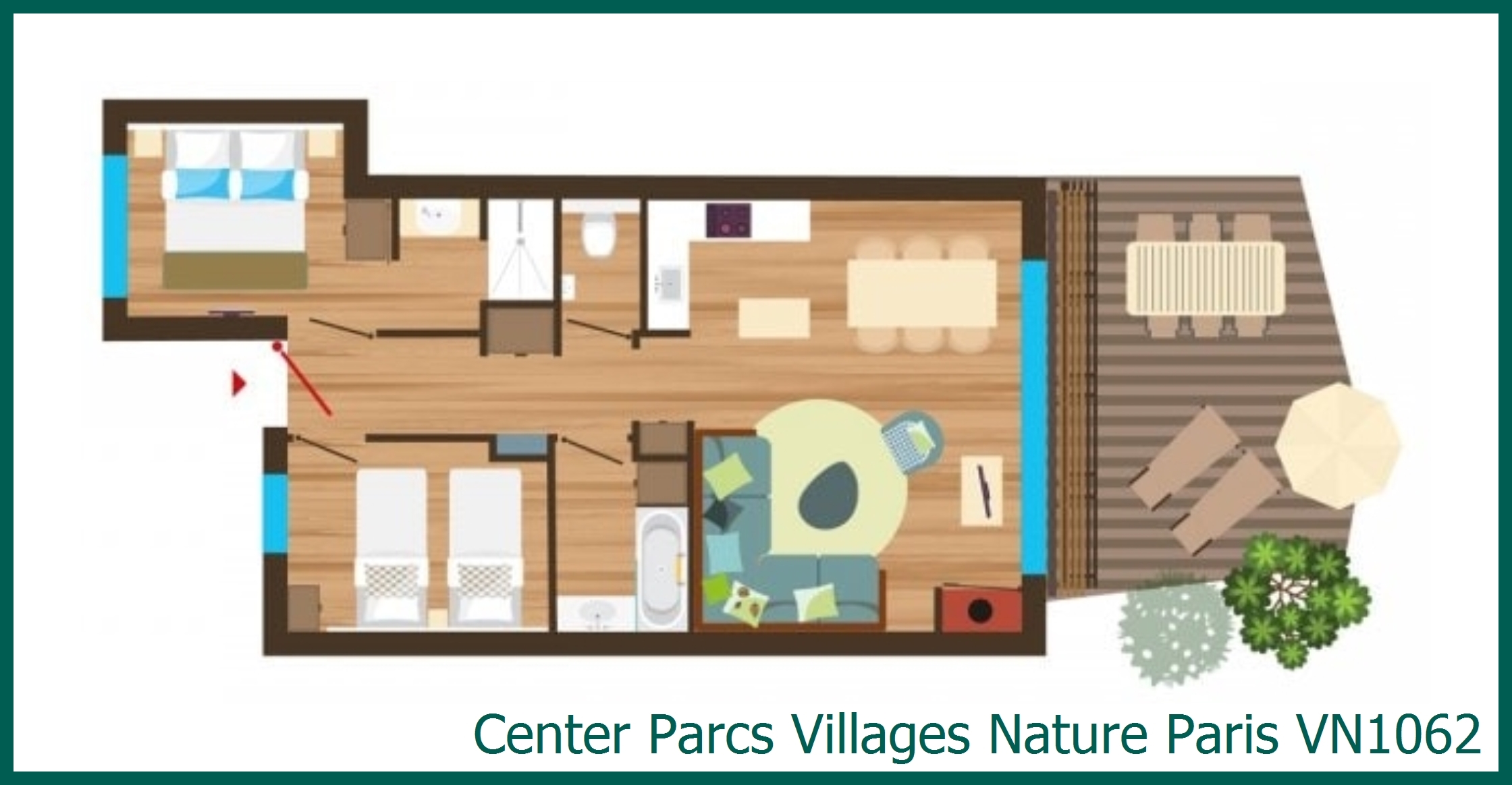Bungalow VN1062 in Villages Nature Paris