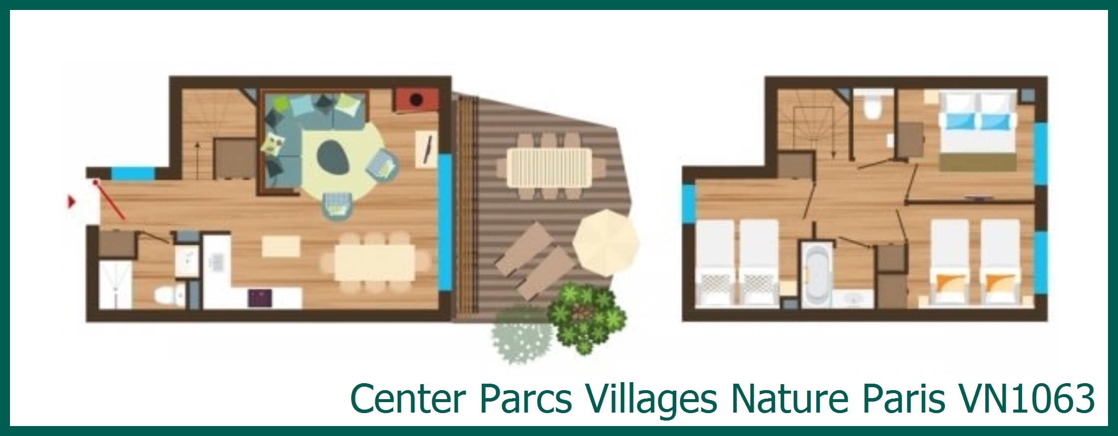 Bungalow VN1063 in Villages Nature Paris