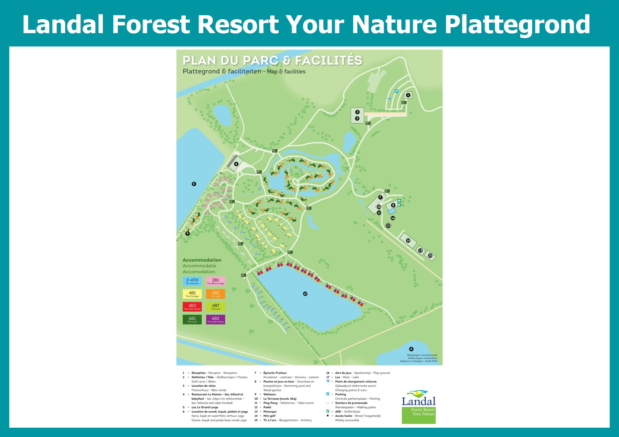 Plattegrond Forest Resort Your Nature
