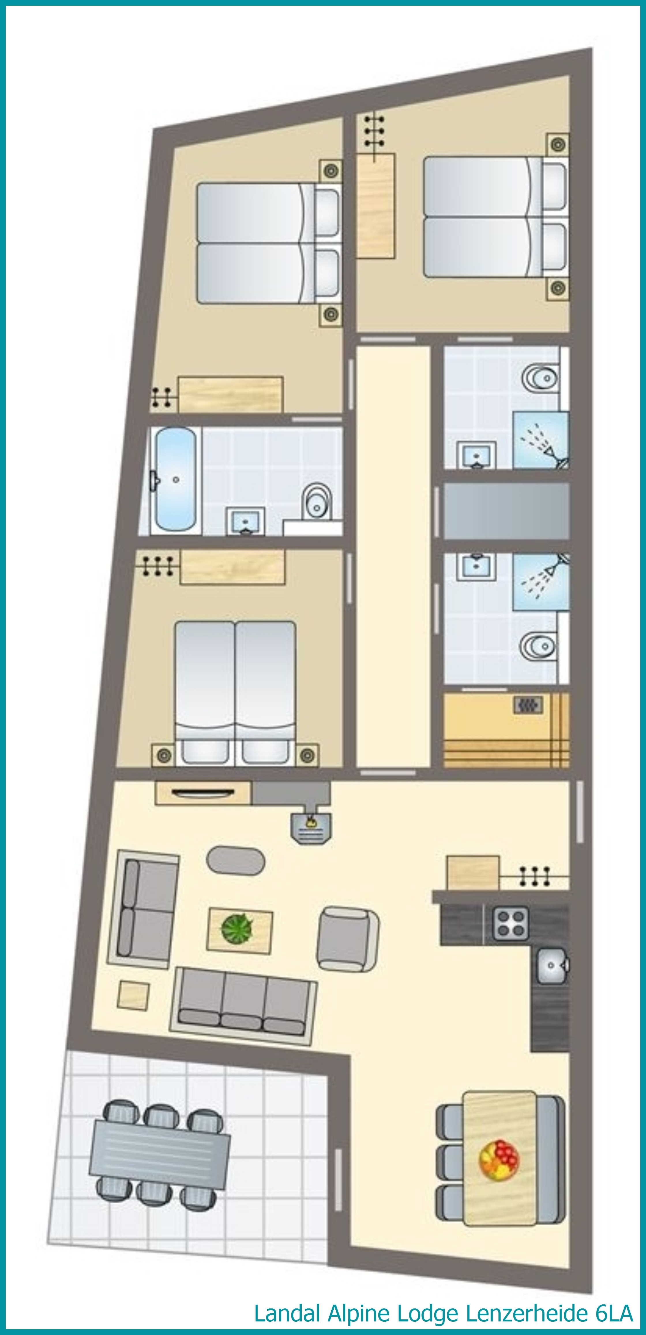 appartement 6 personnes 6LA à Alpine Lodge Lenzerheide