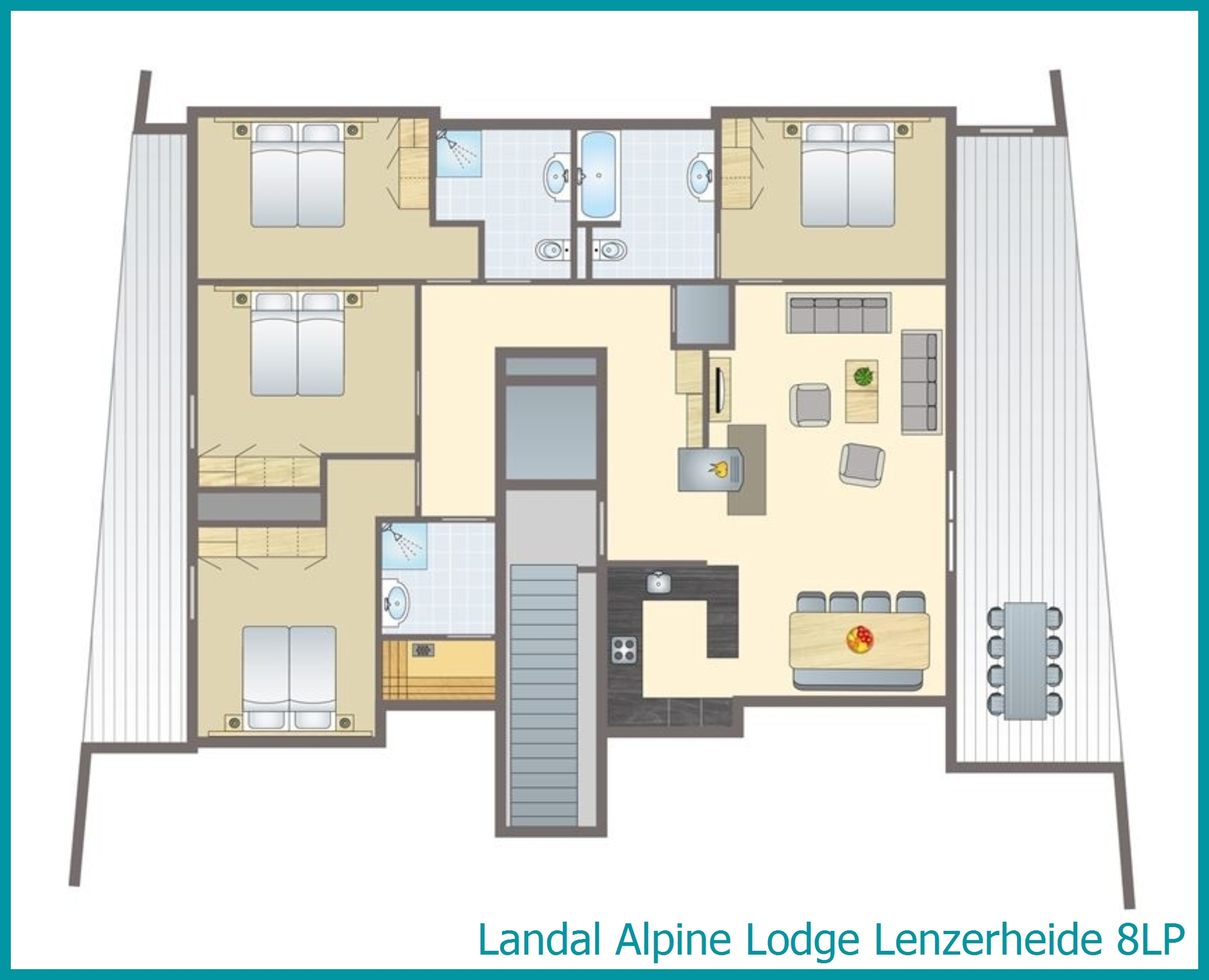 penthouse 8 personnes 8LP à Alpine Lodge Lenzerheide