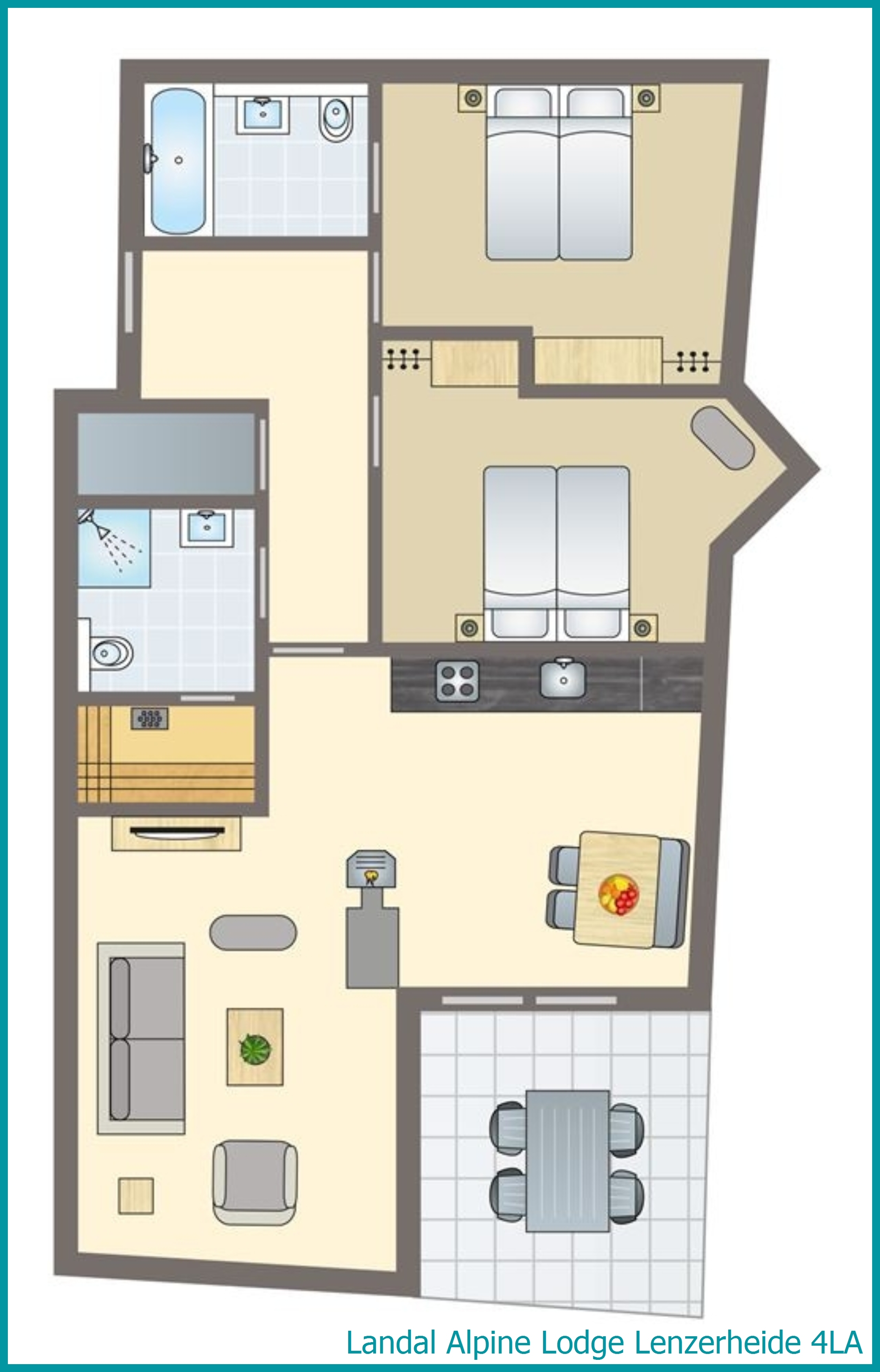 4-persoons appartement 4LA in Alpine Lodge Lenzerheide