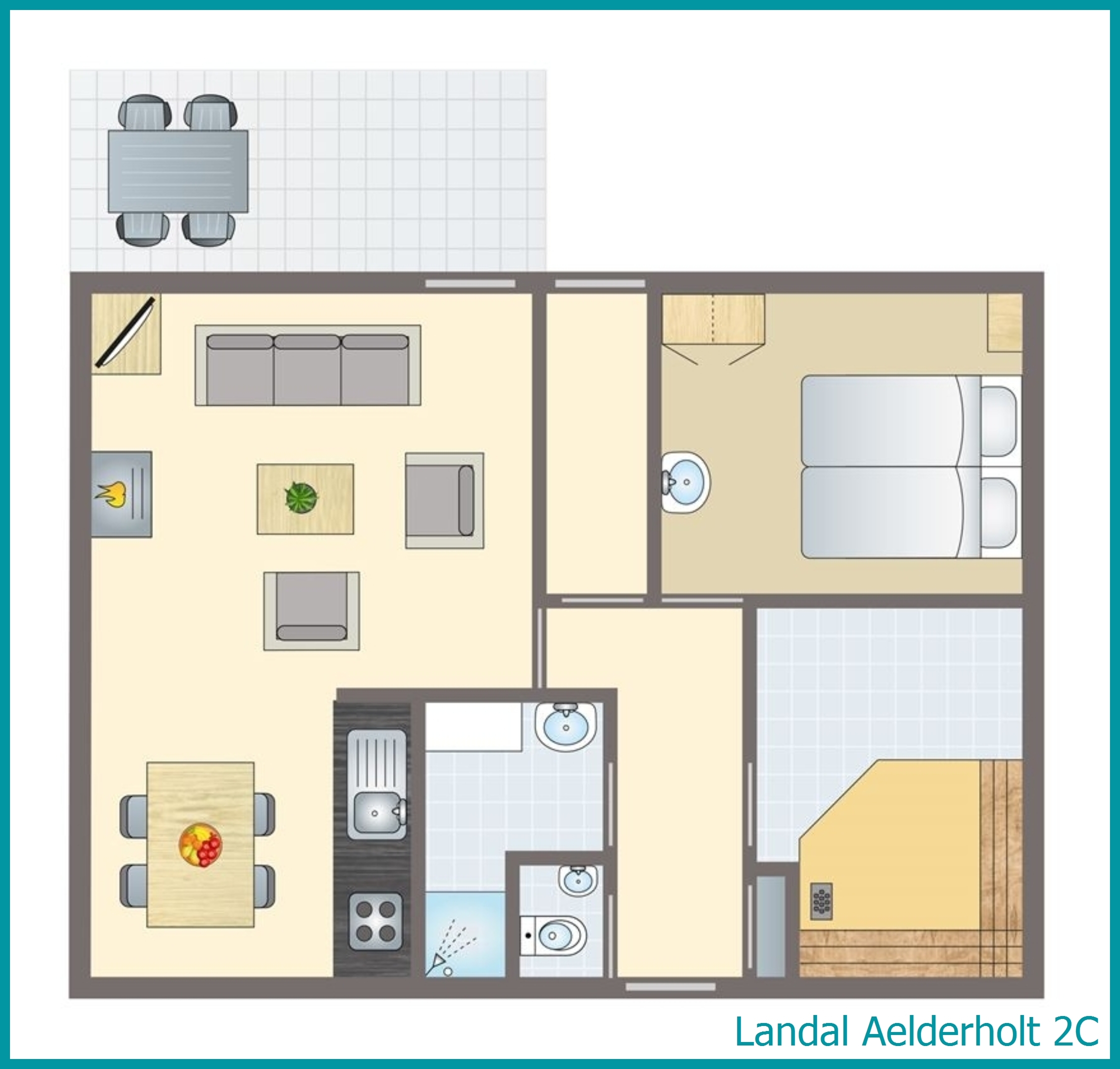 2-persoons bungalow 2C in Aelderholt