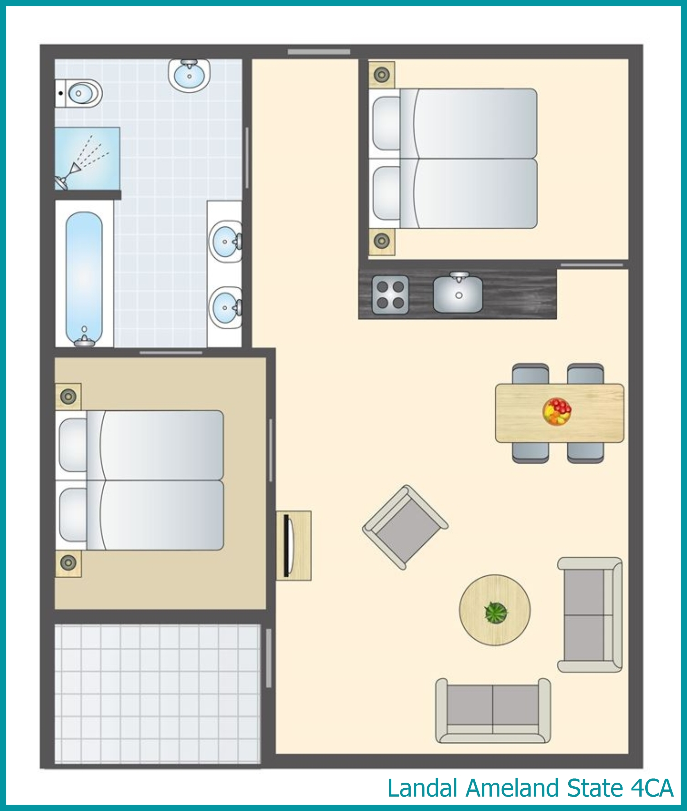 4-persoons appartement 4CA in Ameland State
