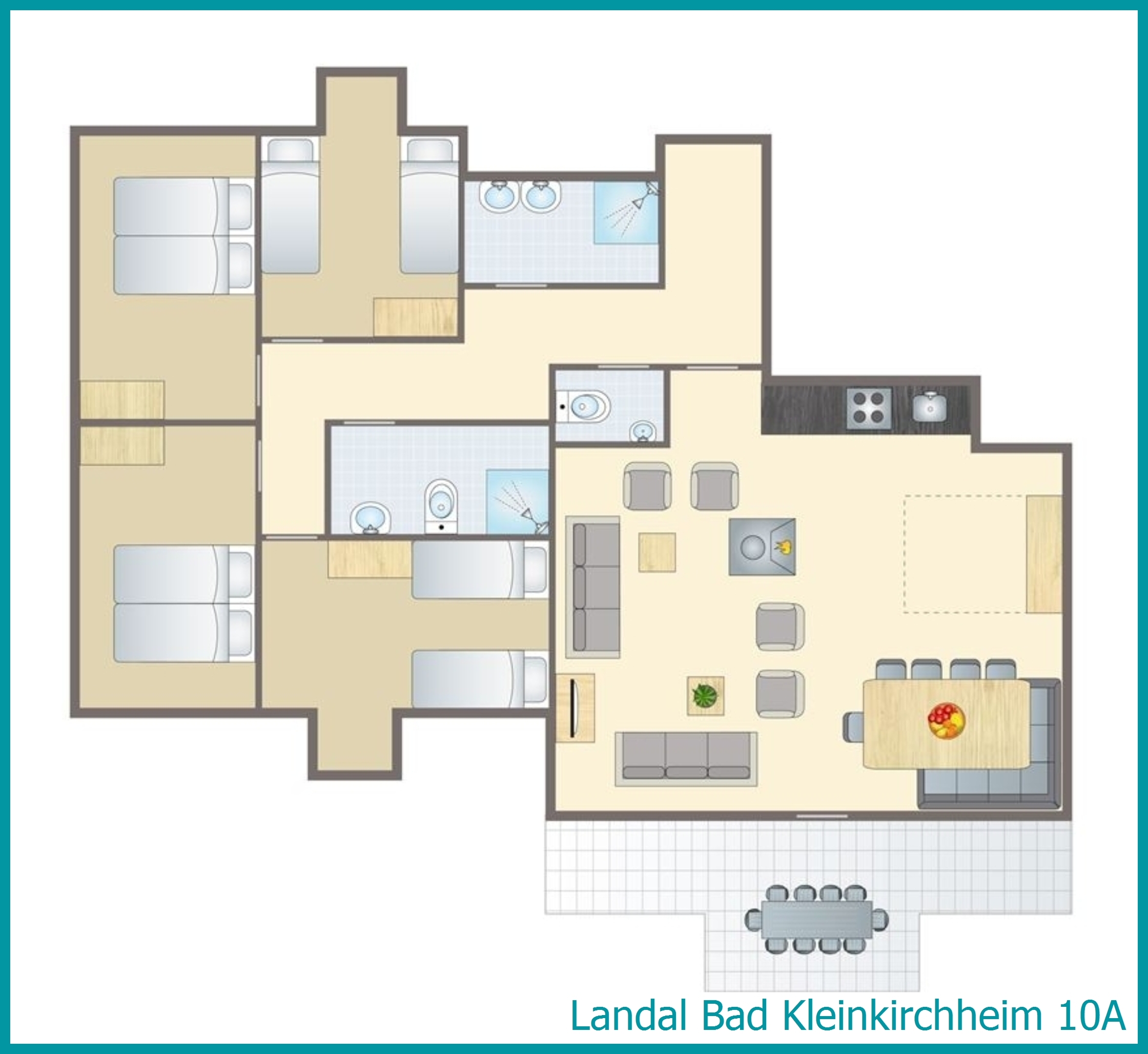 10-persoons appartement 10A in Bad Kleinkirchheim