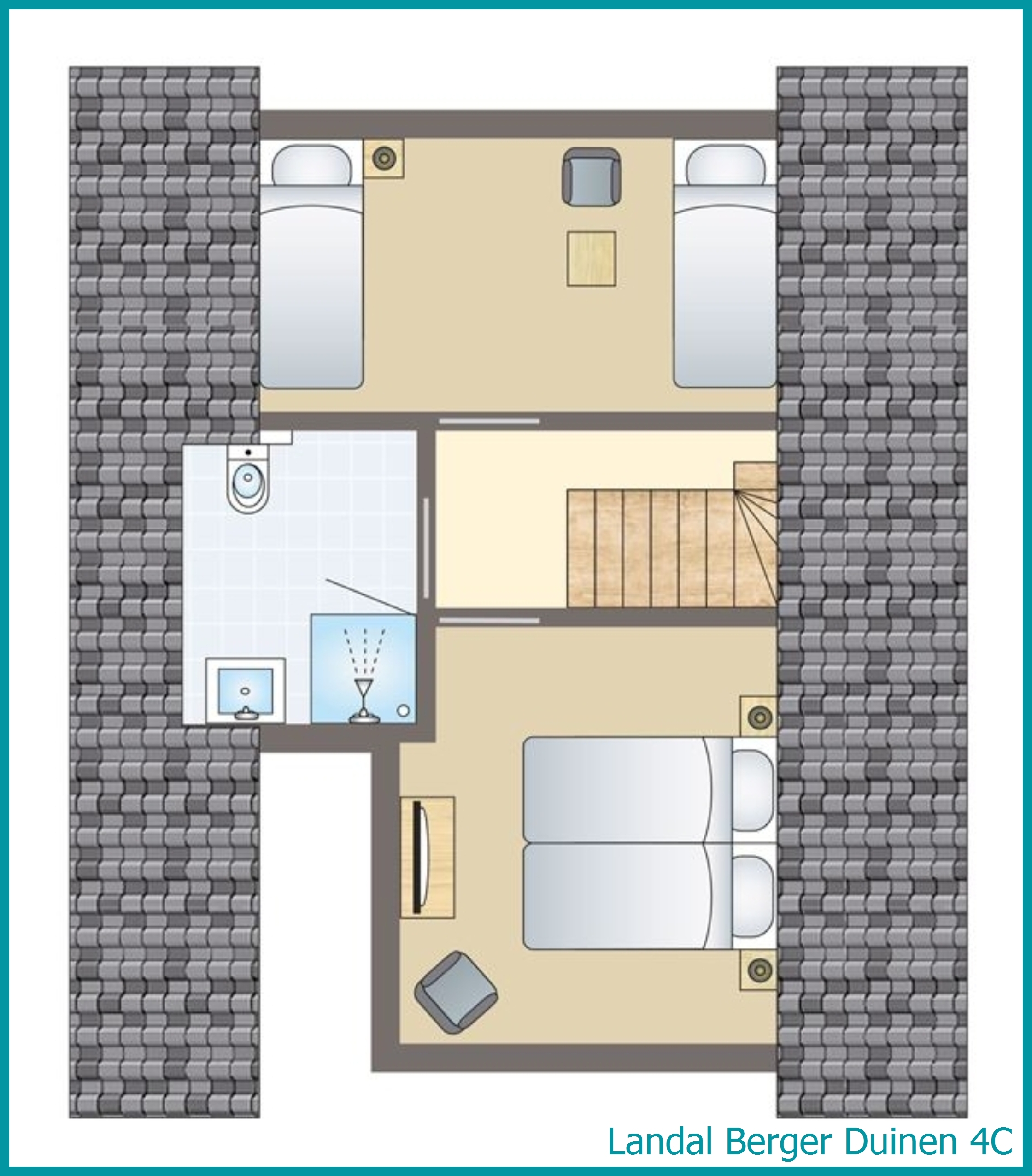4-persoons woning 4C in Berger Duinen