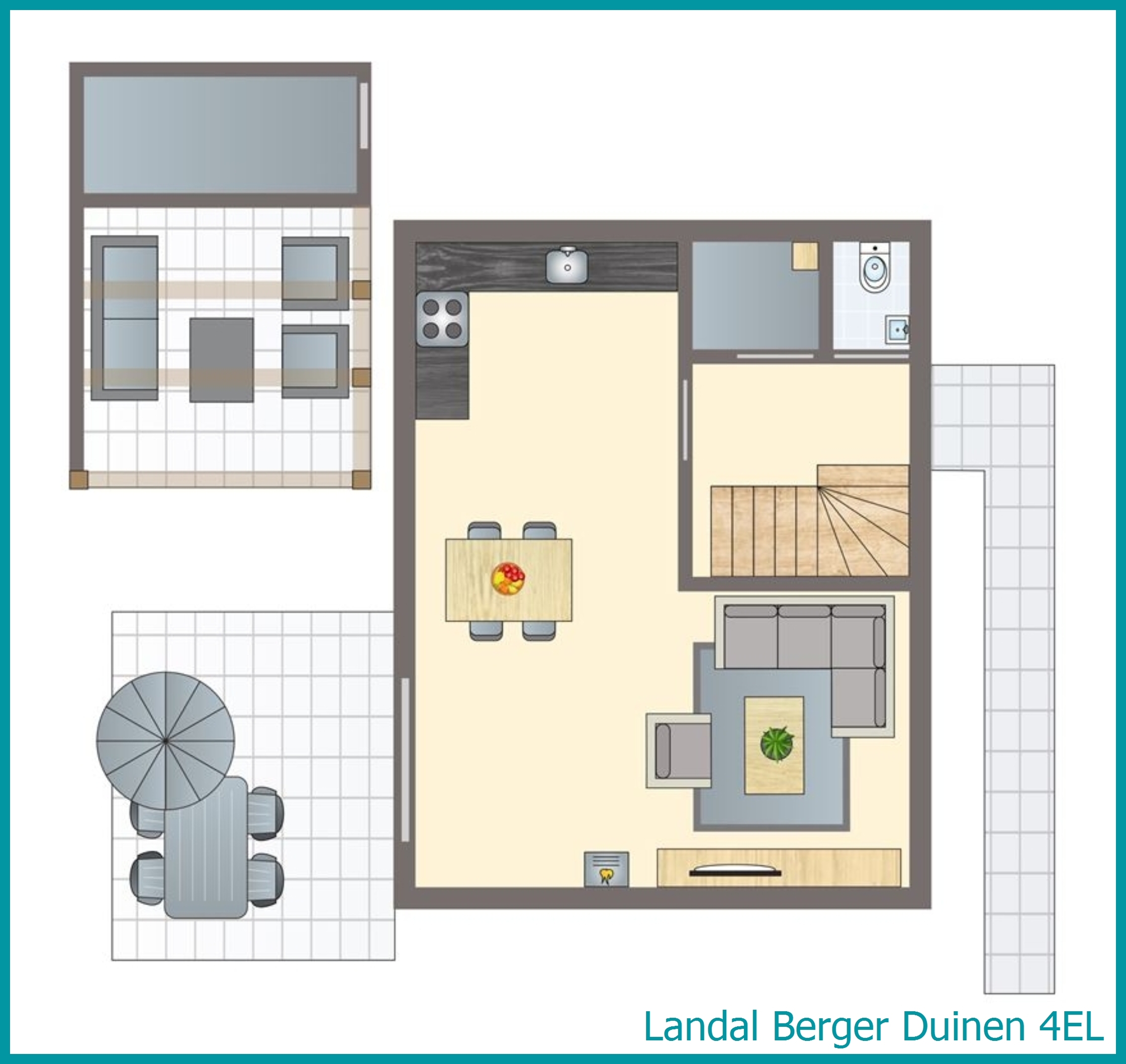 4-persoons woning 4EL in Berger Duinen