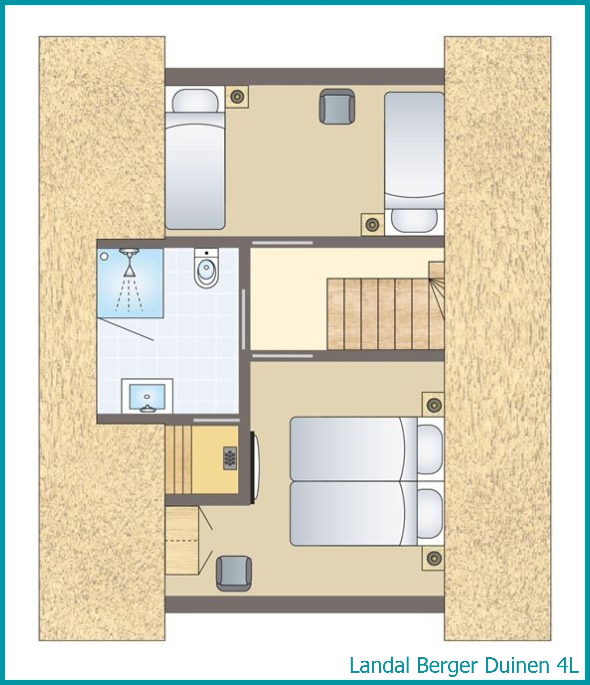 4-persoons woning 4L in Berger Duinen