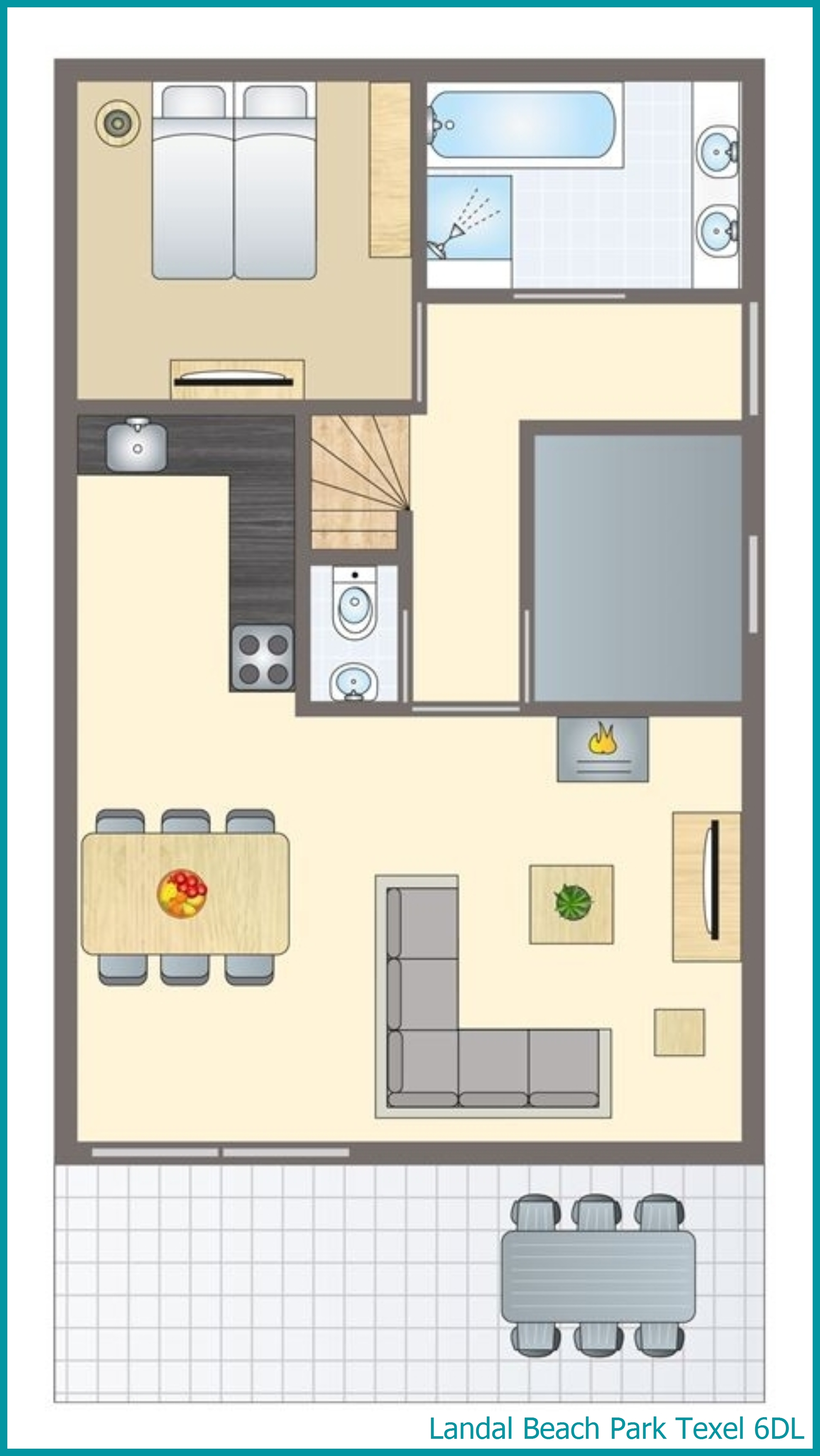 6-persoons villa 6DL in Beach Park Texel