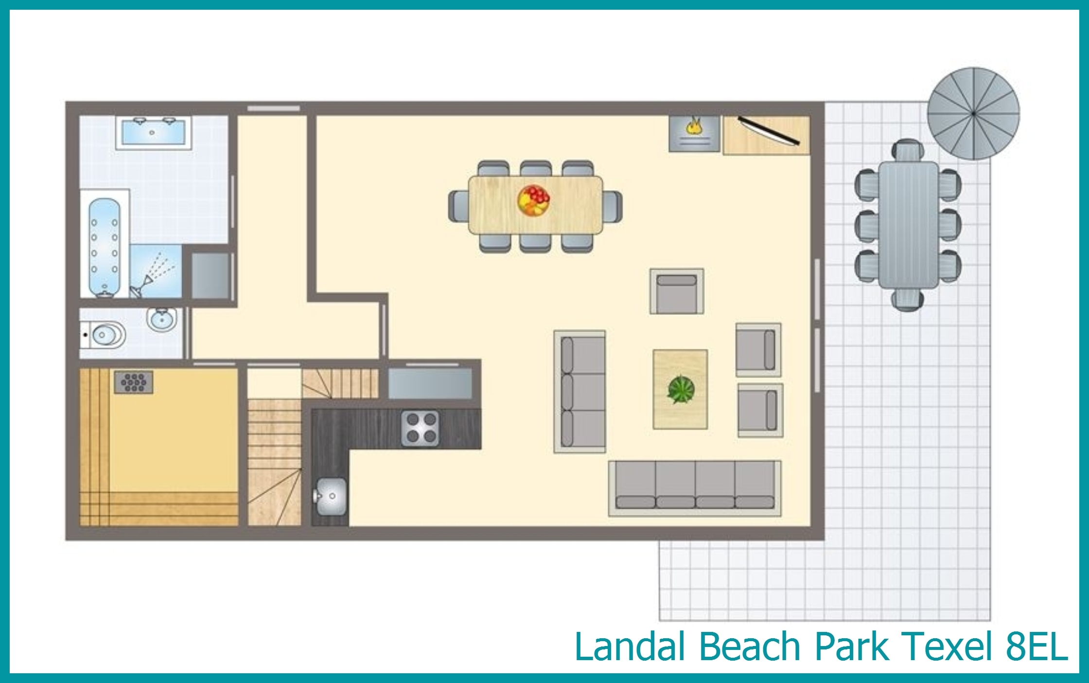 8-persoons villa 8EL in Beach Park Texel