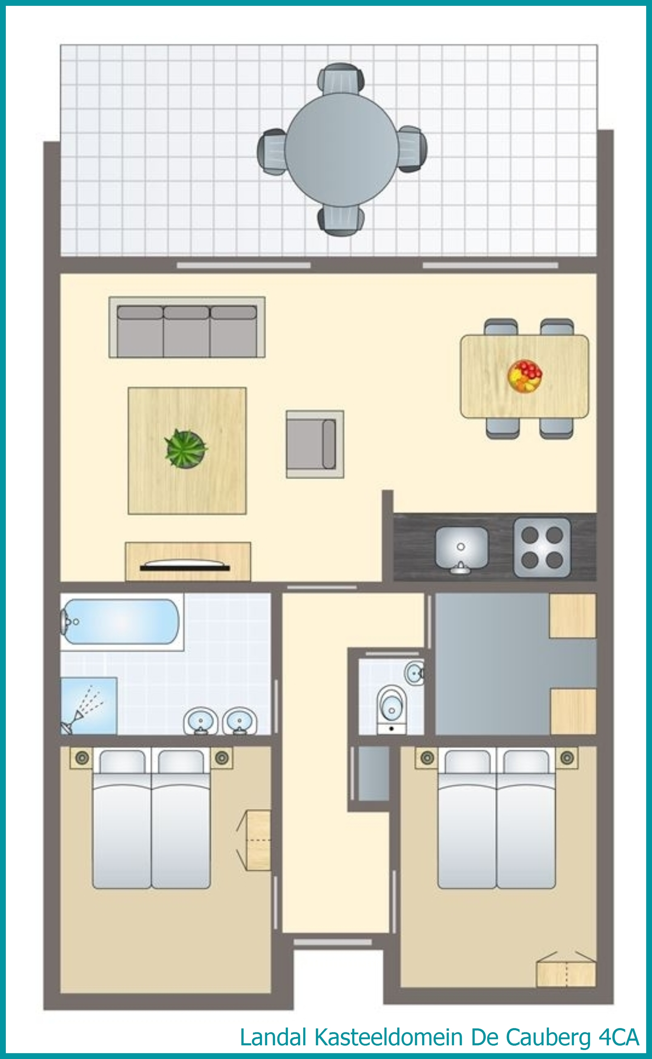 4-persoons appartement 4CA in Kasteeldomein De Cauberg