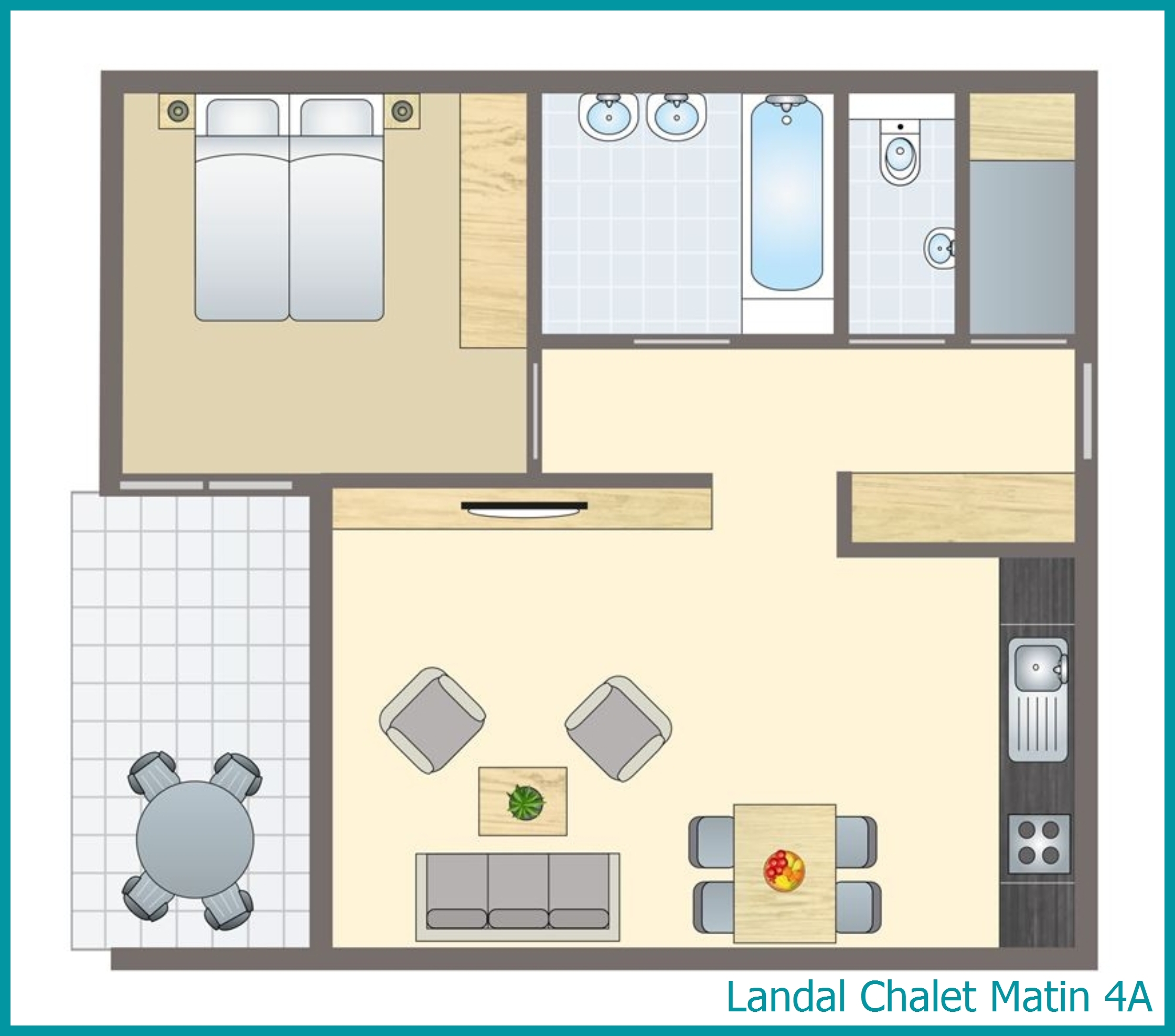 4-persoons appartement 4A in Chalet Matin