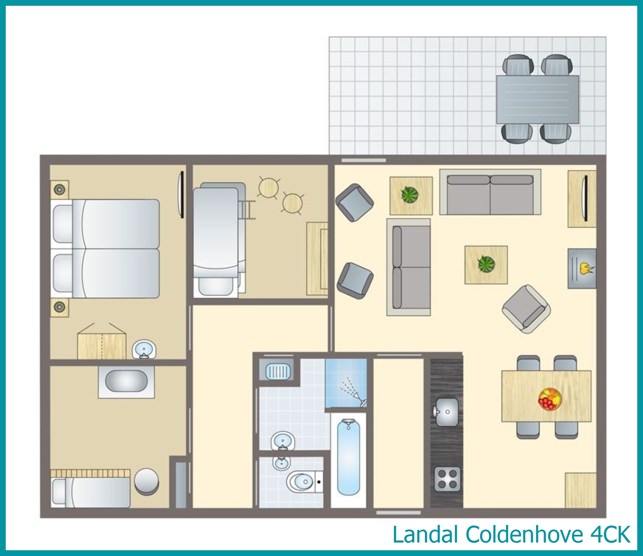 4-persoons kinderbungalow 4CK in Coldenhove