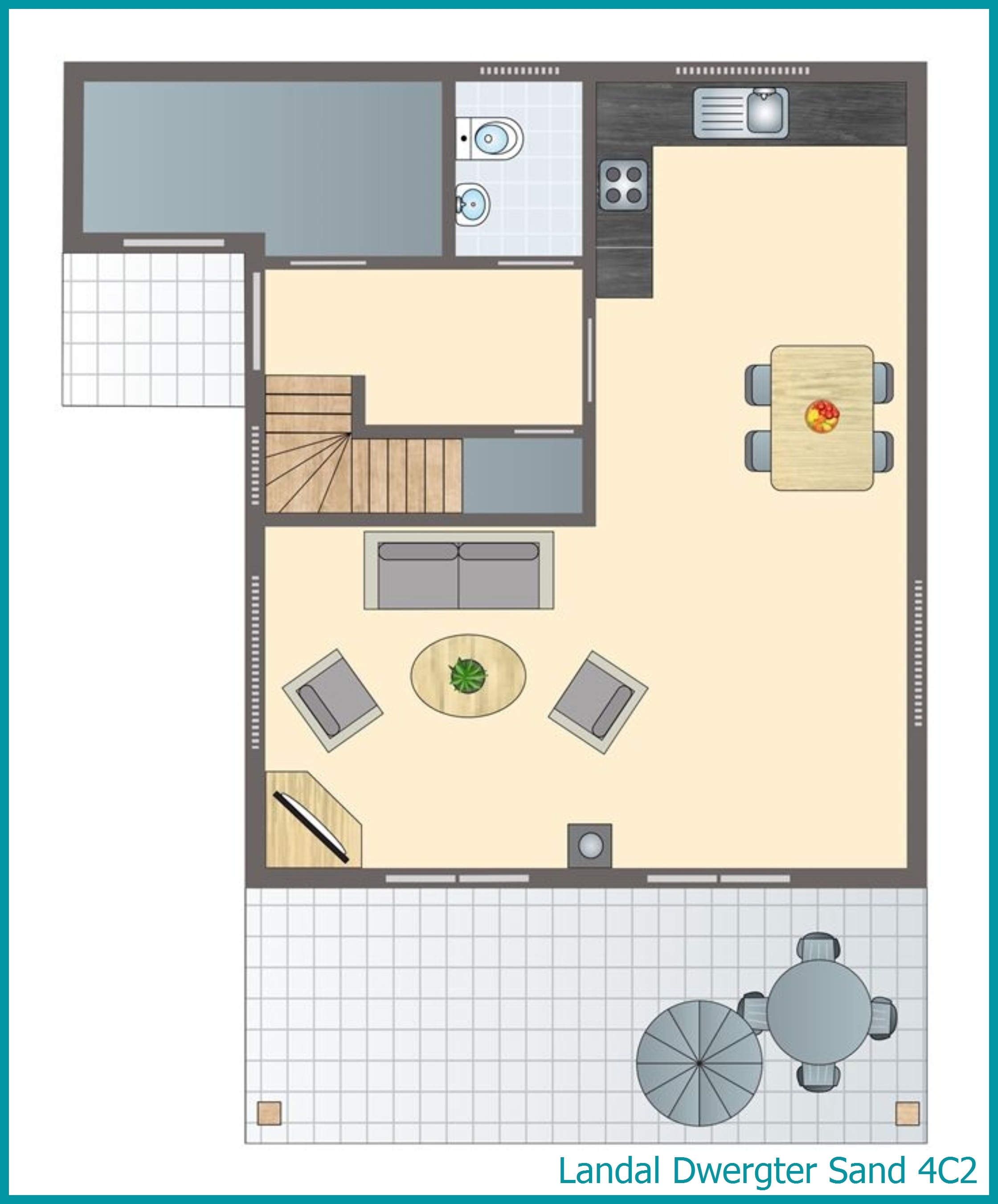 4-persoons bungalow 4C2 in Dwergter Sand