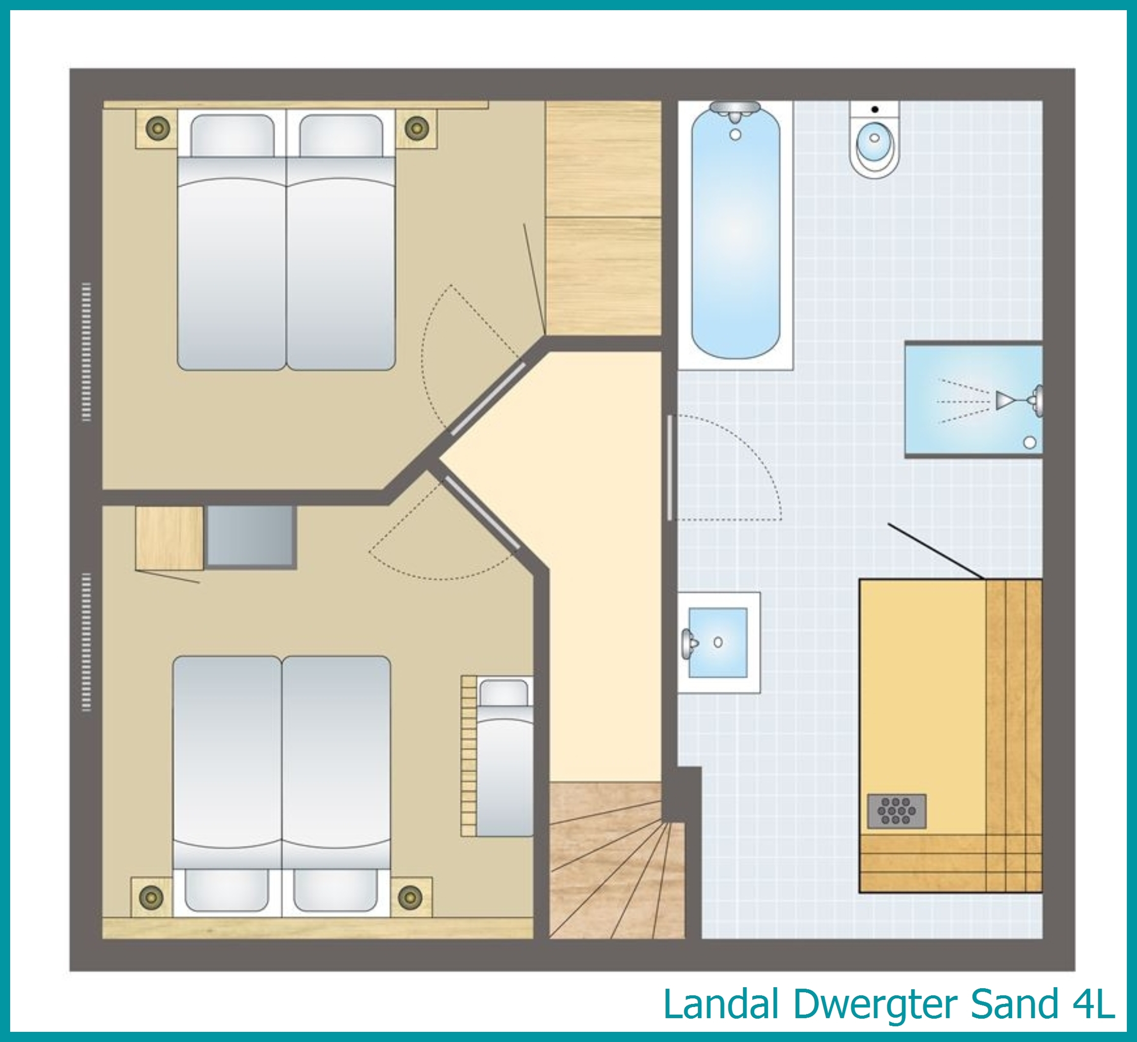 4-persoons bungalow 4L in Dwergter Sand