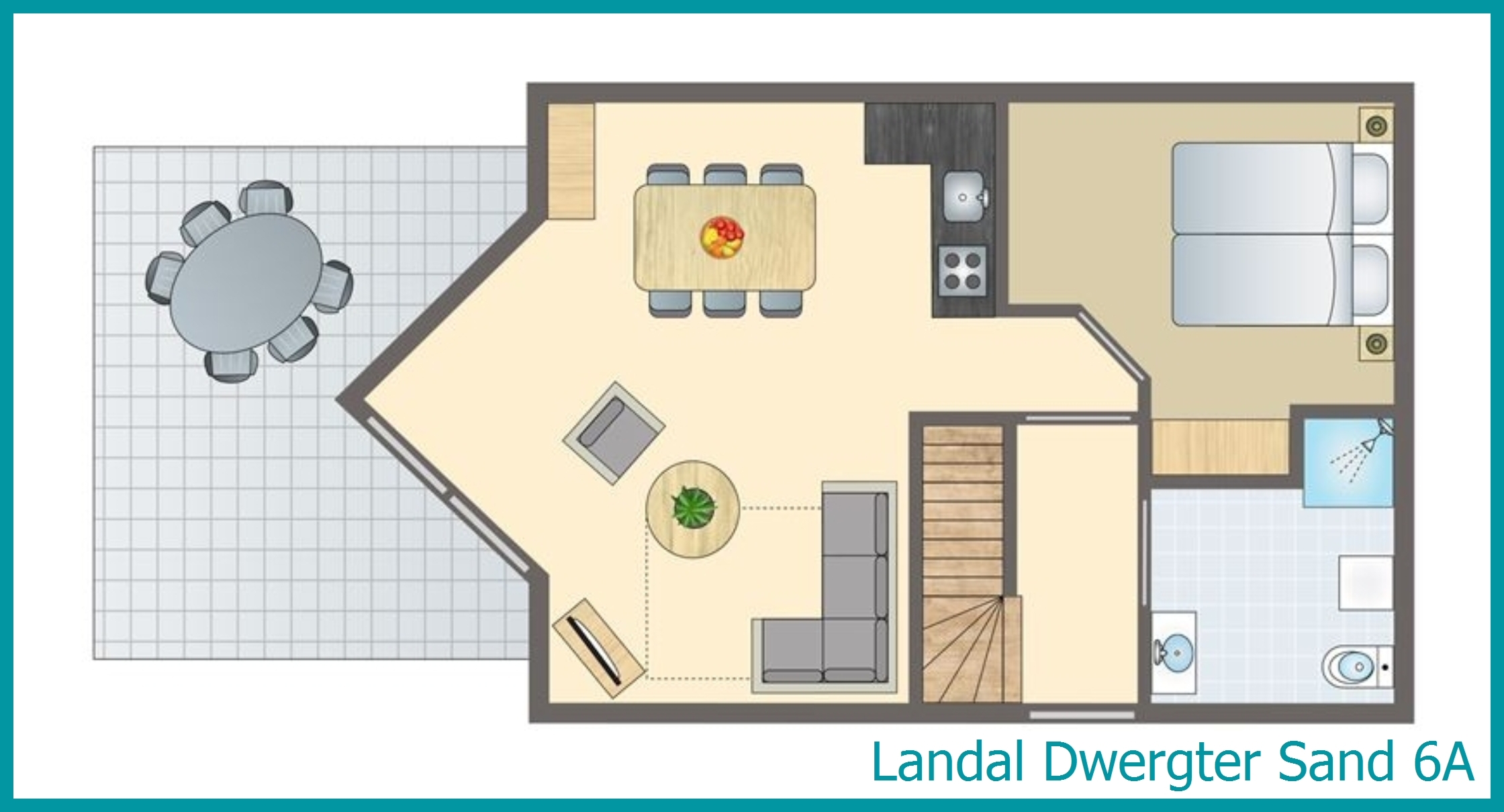 6-persoons bungalow 6A in Dwergter Sand