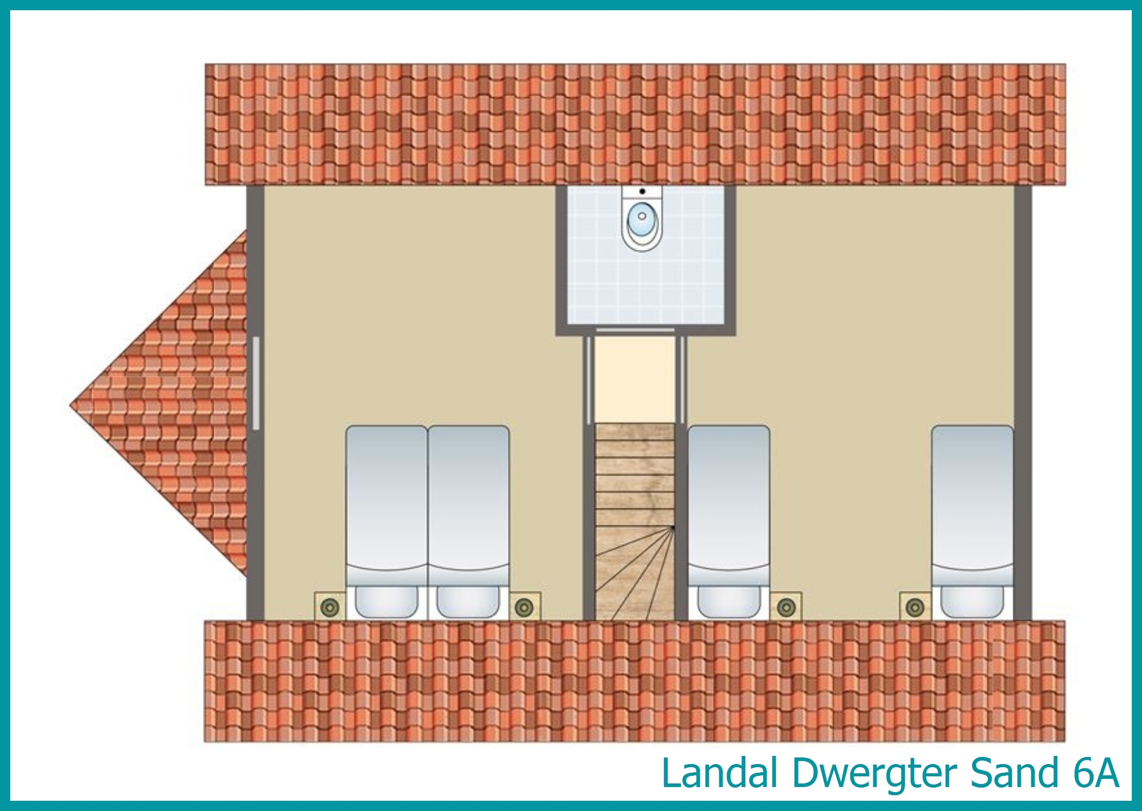6-persoons bungalow 6A in Dwergter Sand