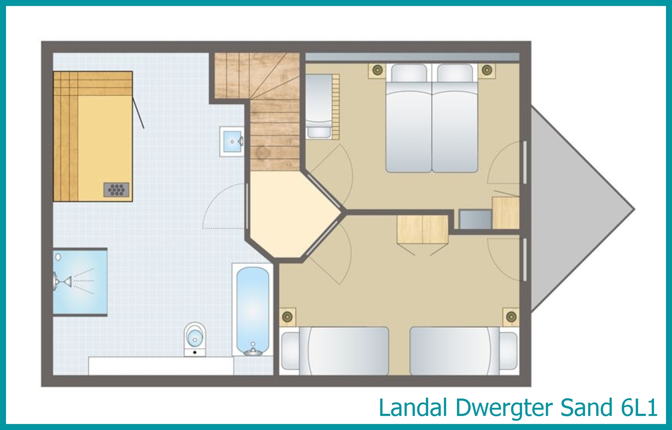 6-persoons bungalow 6L1 in Dwergter Sand