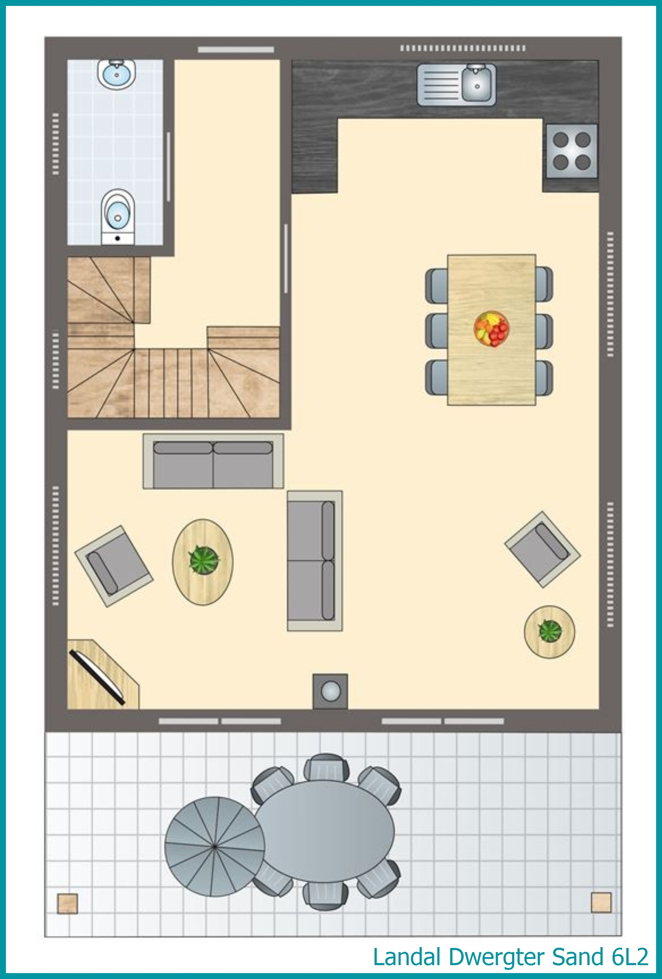6-persoons bungalow 6L2 in Dwergter Sand
