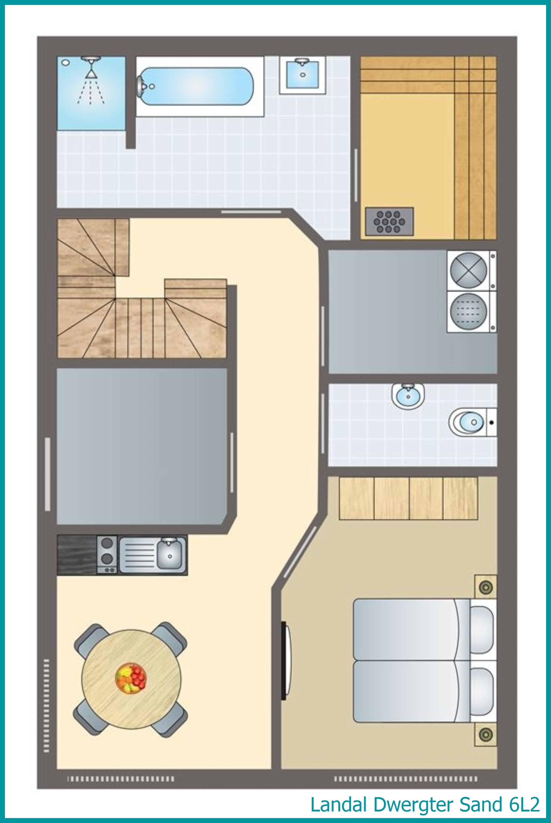 6-persoons bungalow 6L2 in Dwergter Sand