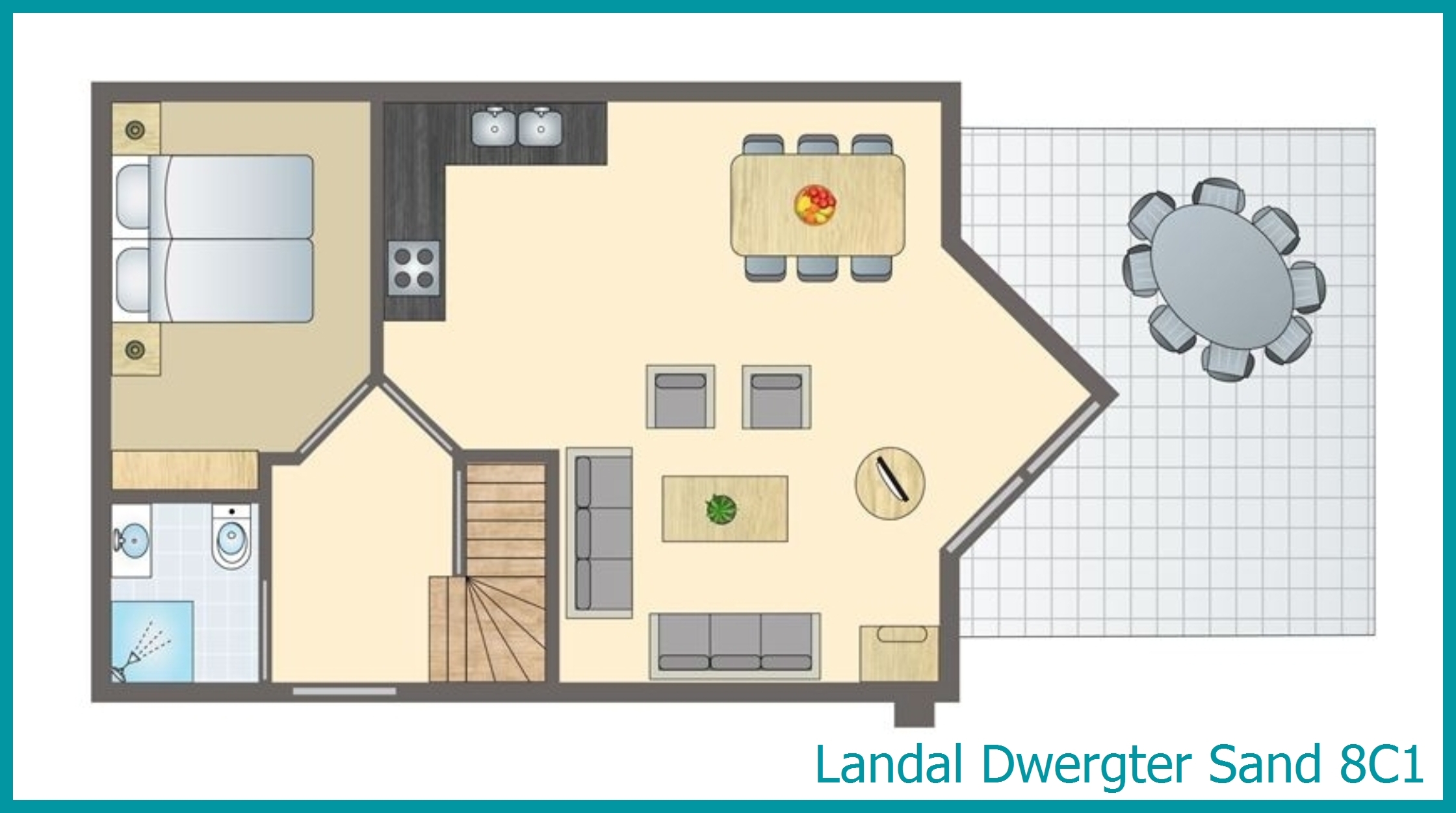 8-persoons bungalow 8C1 in Dwergter Sand