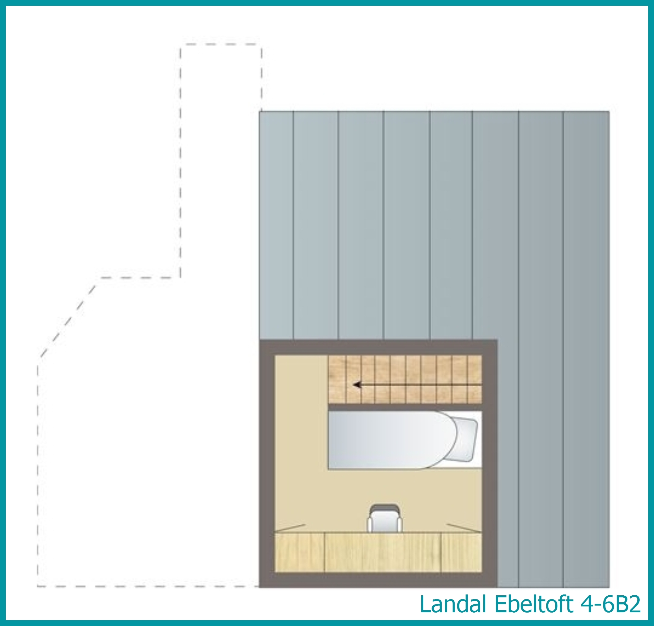 4-6-persoons bungalow 4-6B2 in Ebeltoft