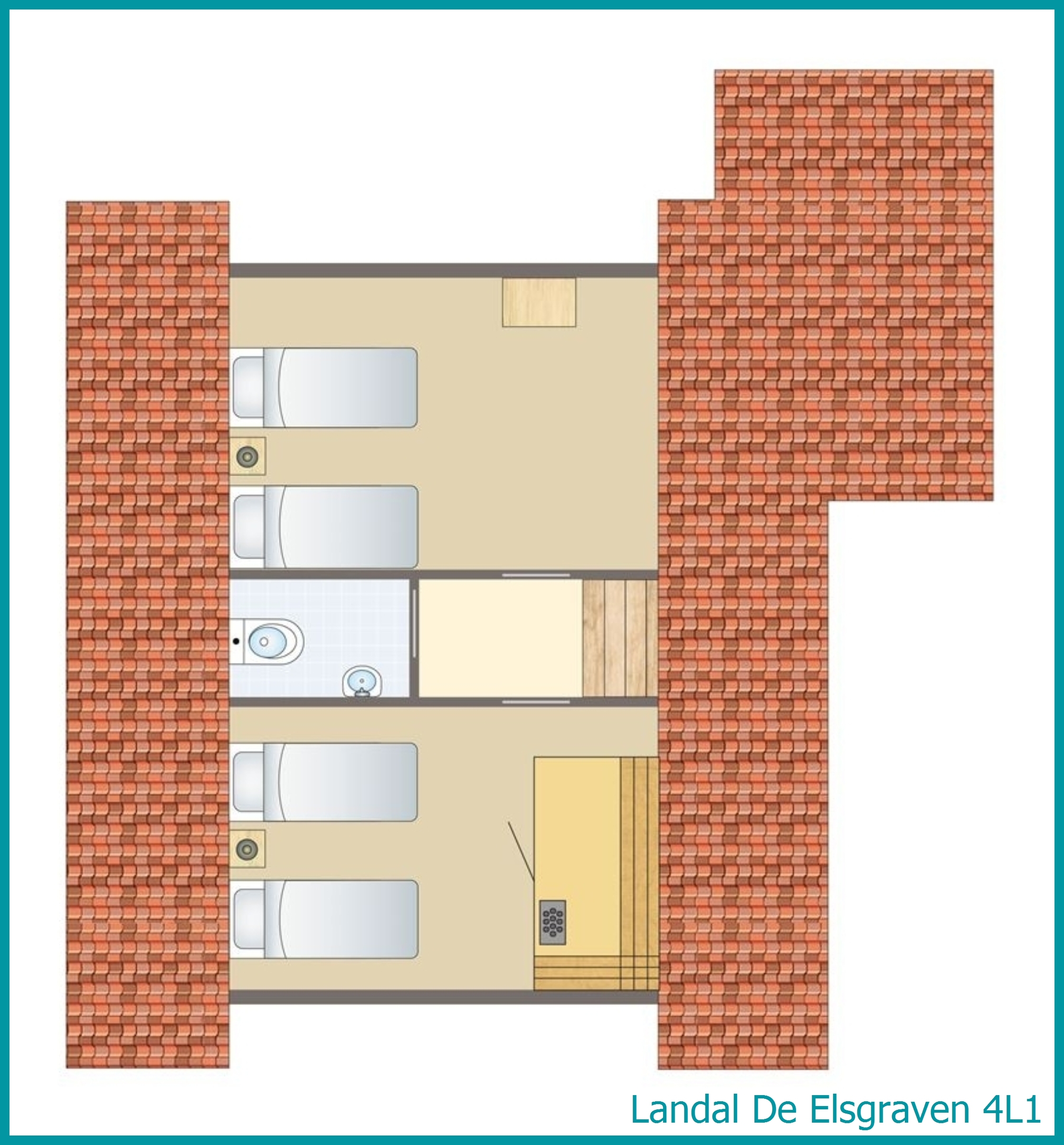 4-persoons bungalow 4L1 in De Elsgraven
