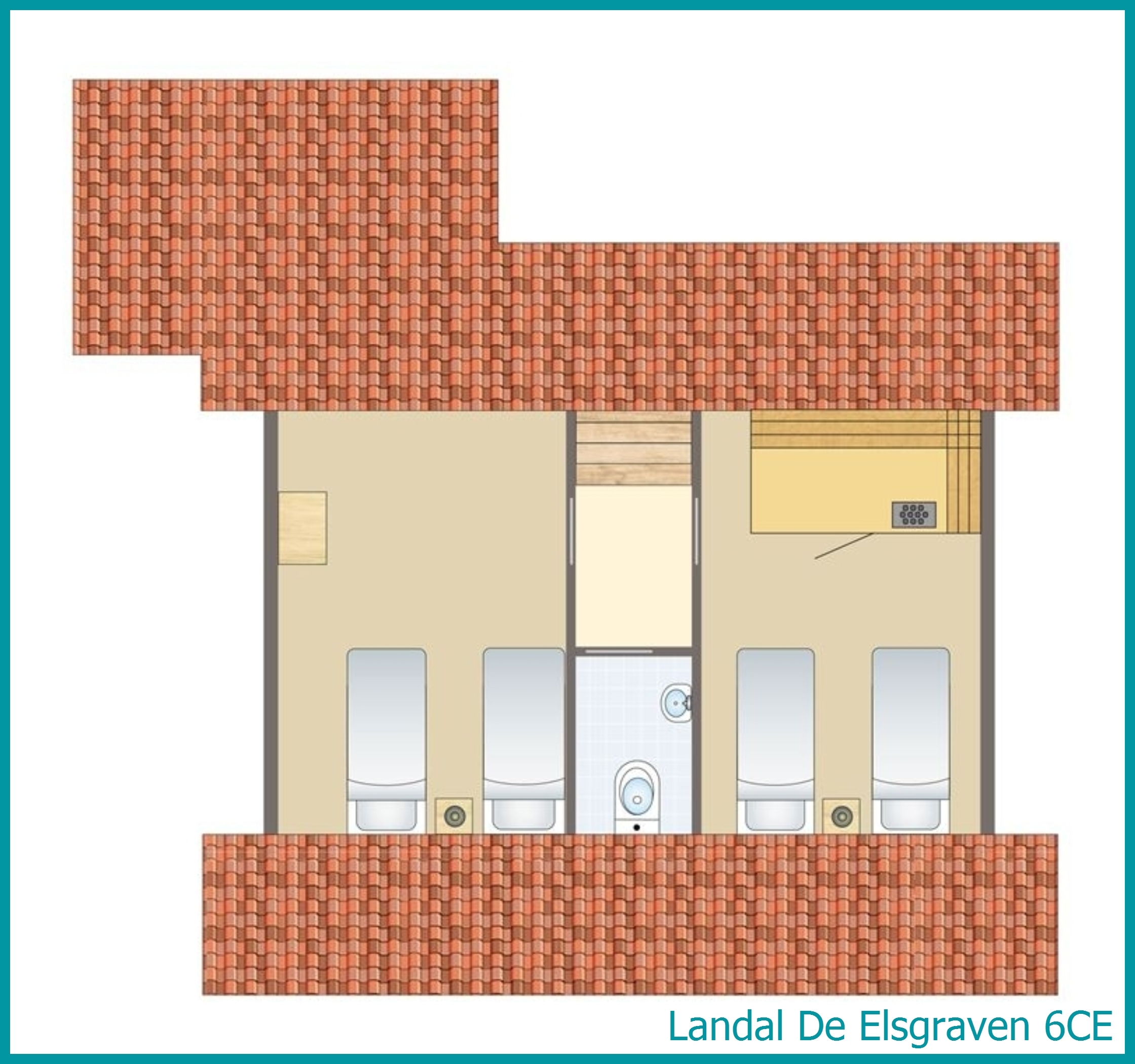 6-persoons bungalow 6CE in De Elsgraven