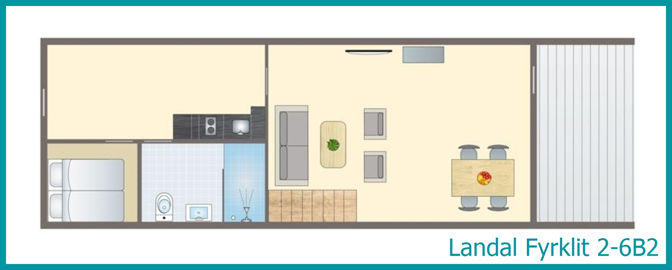 2-6-persoons appartement 2-6B2 in Fyrklit