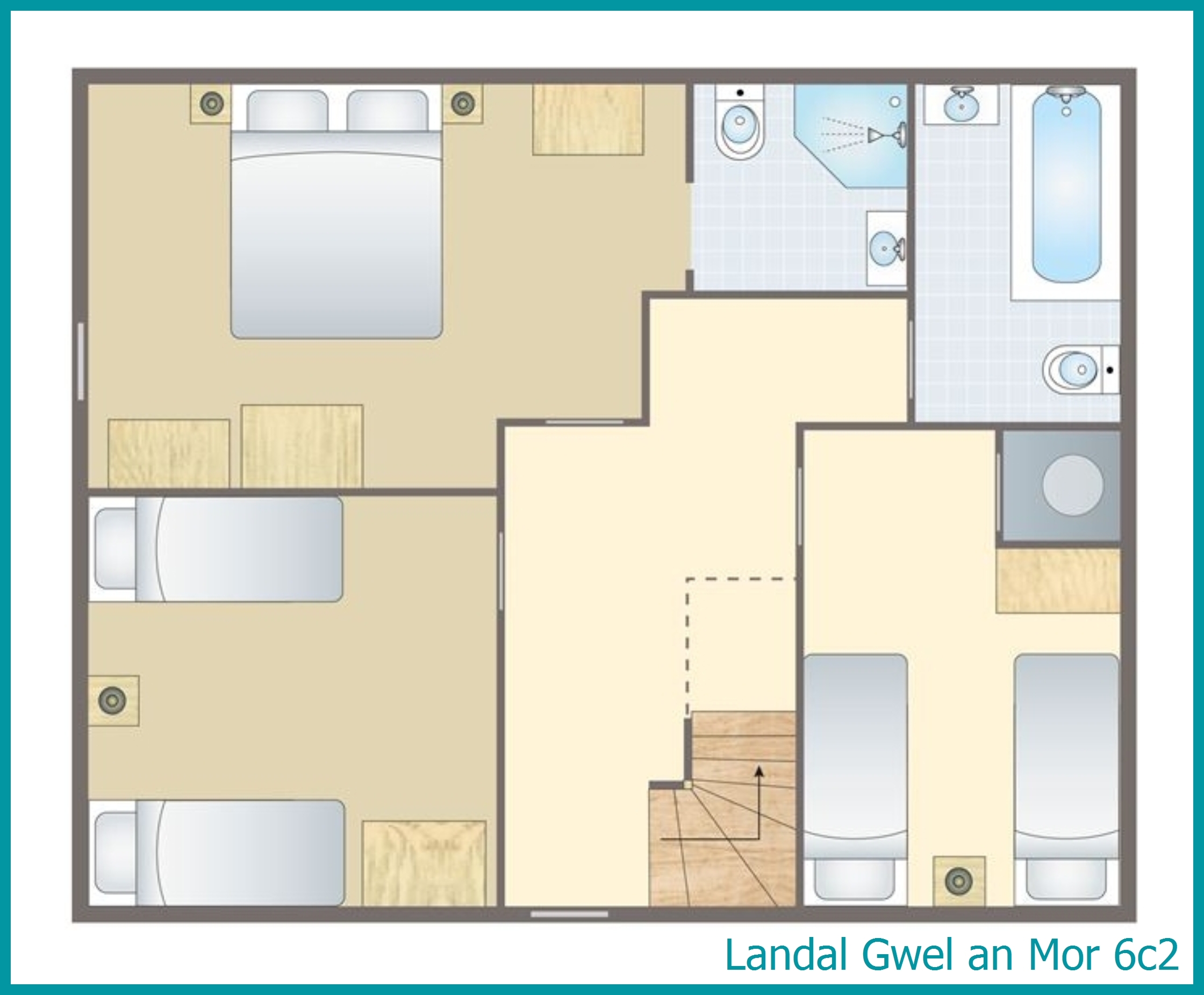 6-persoons chalet 6C2 in Gwel an Mor