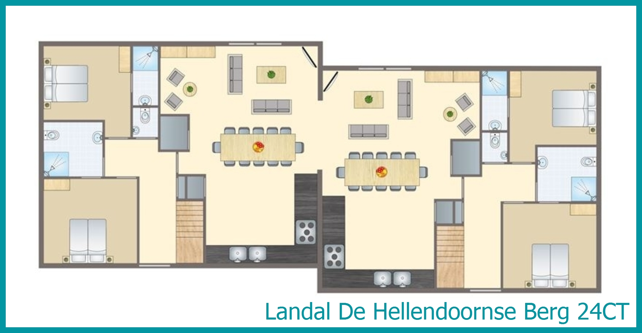 24-persoons bungalow 24CT in De Hellendoornse Berg