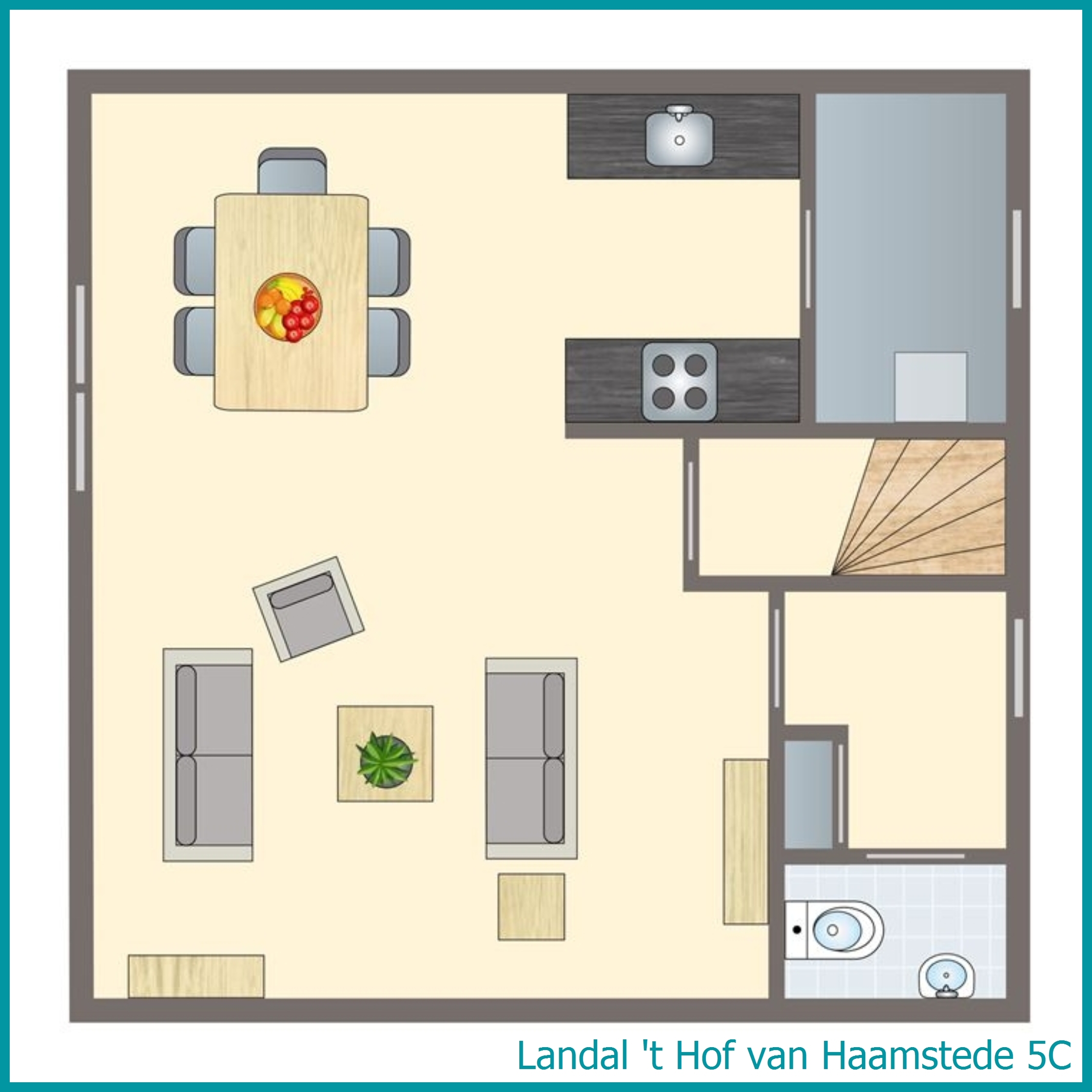 5-persoons bungalow 5C in 't Hof van Haamstede