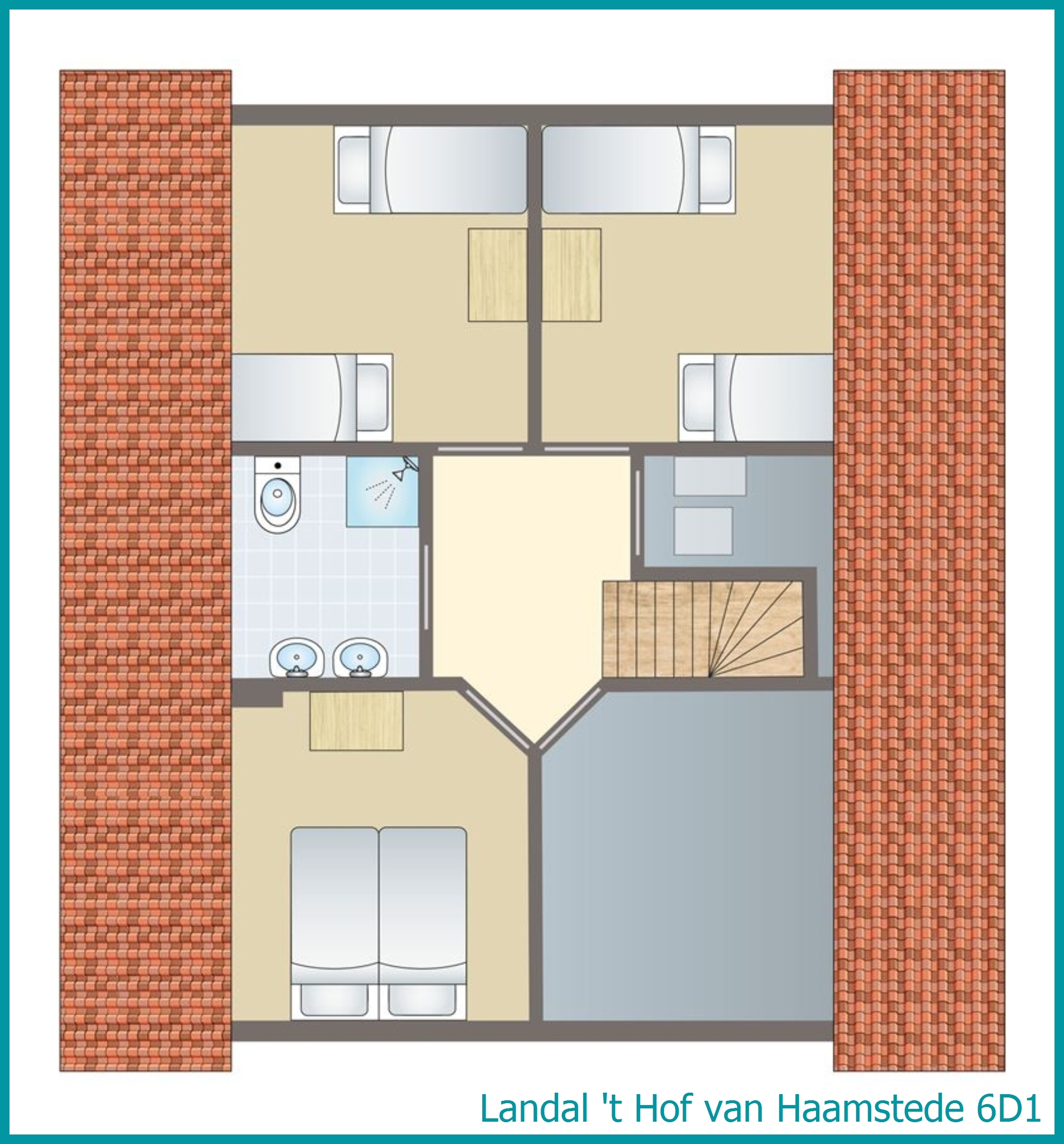 6-persoons bungalow 6D1 in 't Hof van Haamstede