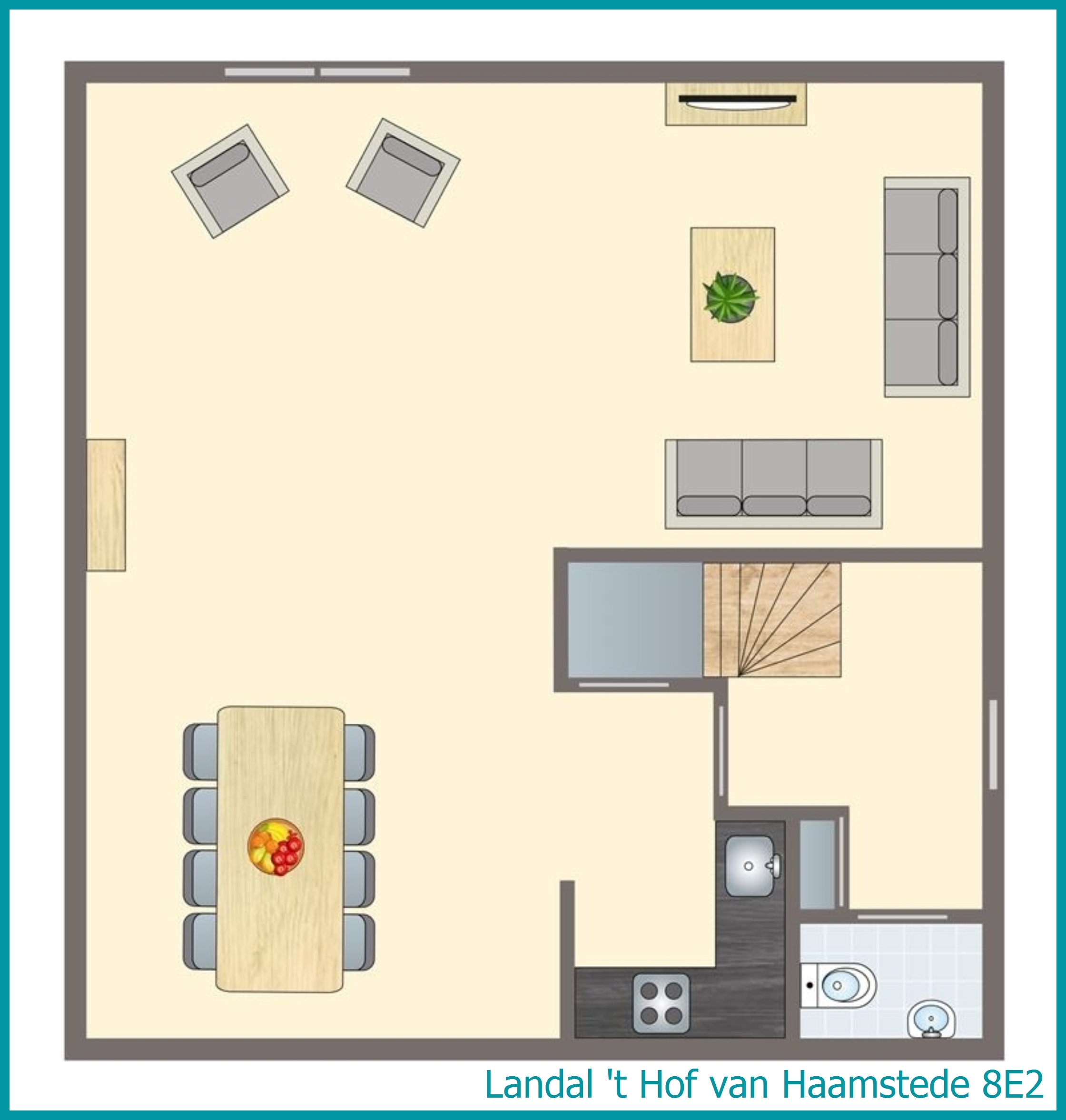 8-persoons bungalow 8E2 in 't Hof van Haamstede