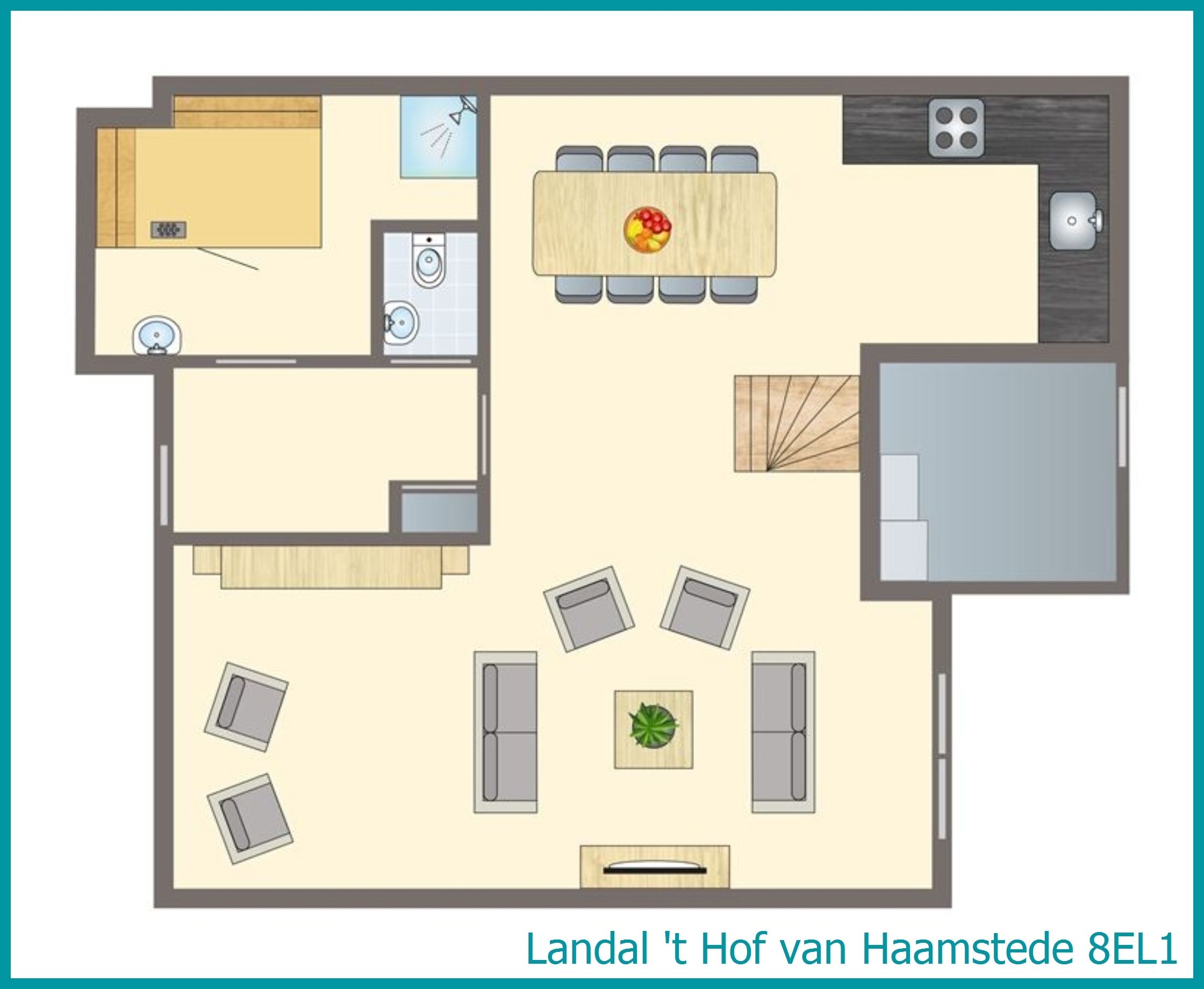 8-persoons bungalow 8EL1 in 't Hof van Haamstede