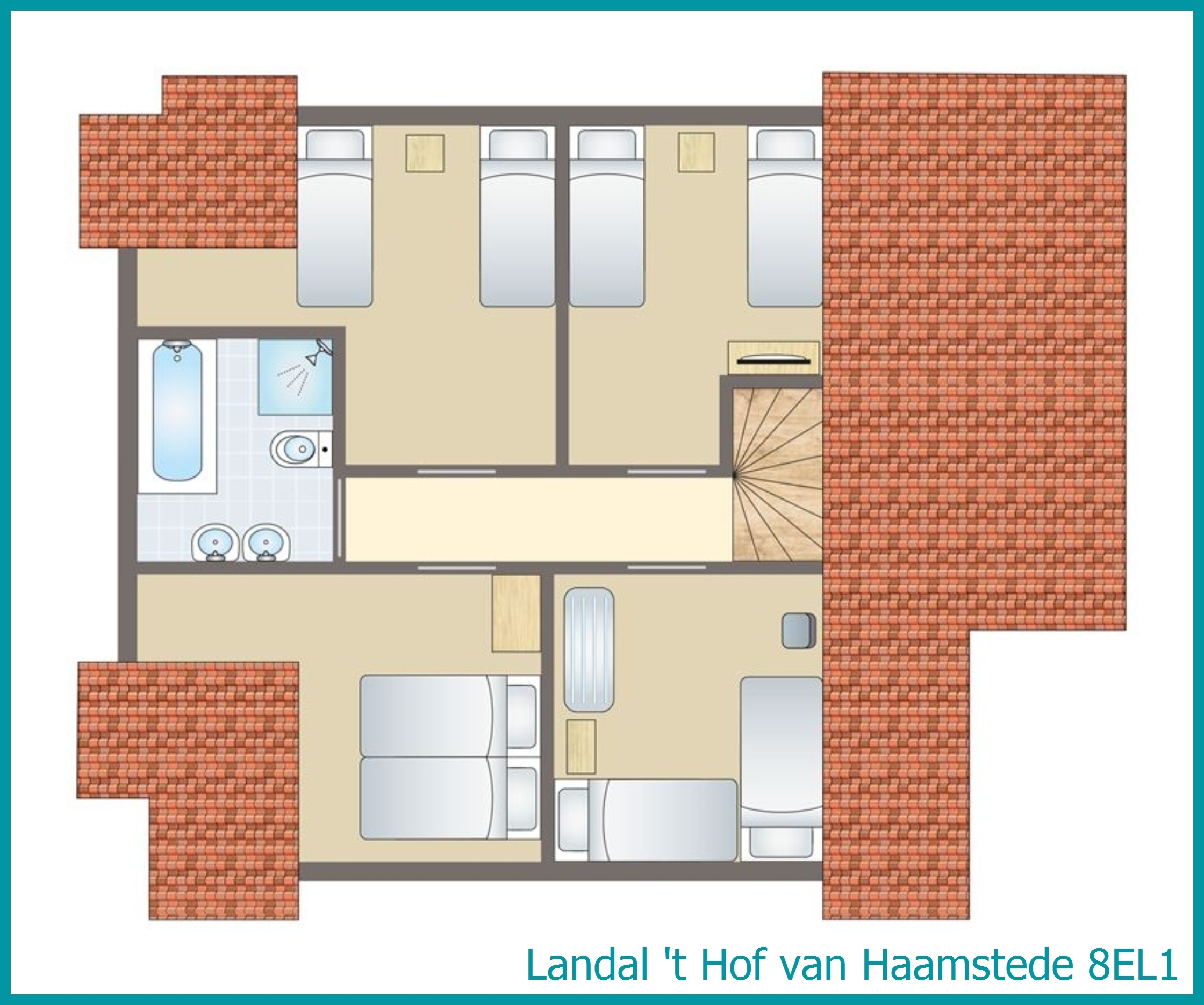 8-persoons bungalow 8EL1 in 't Hof van Haamstede
