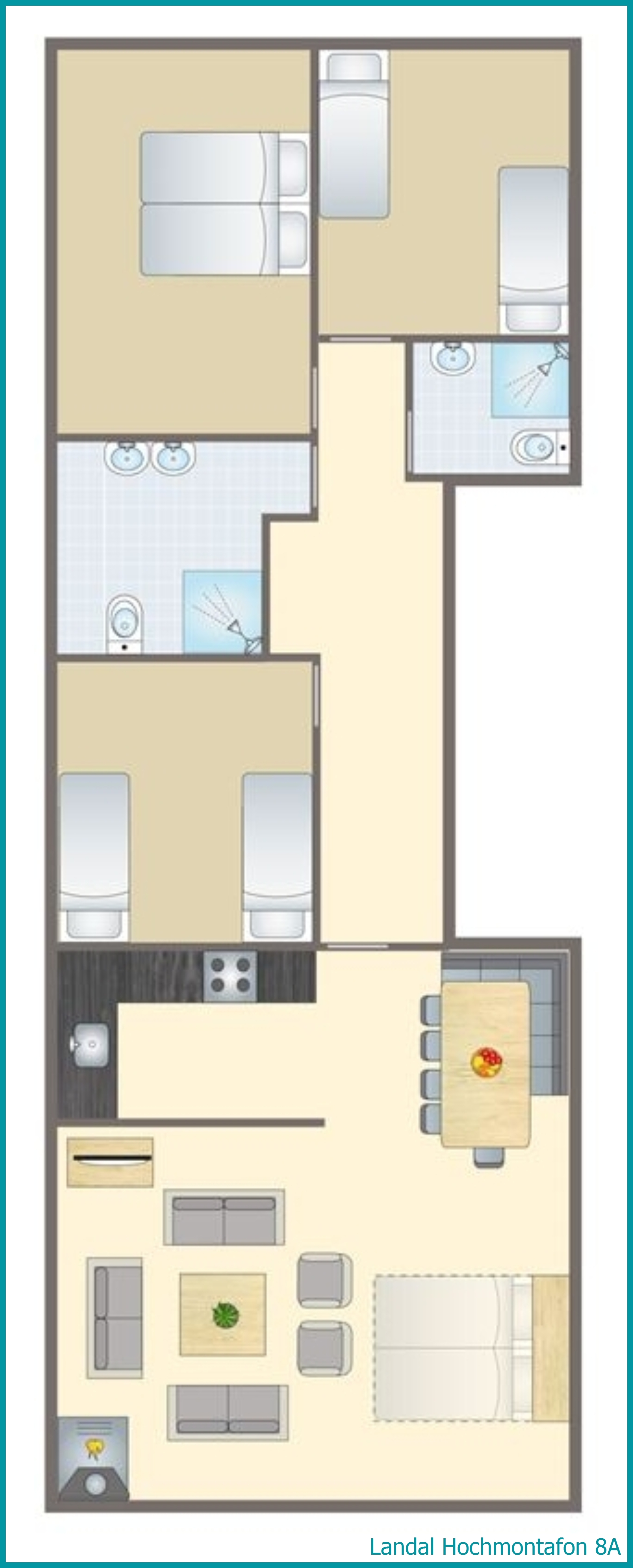 8-persoons appartement 8A in Hochmontafon