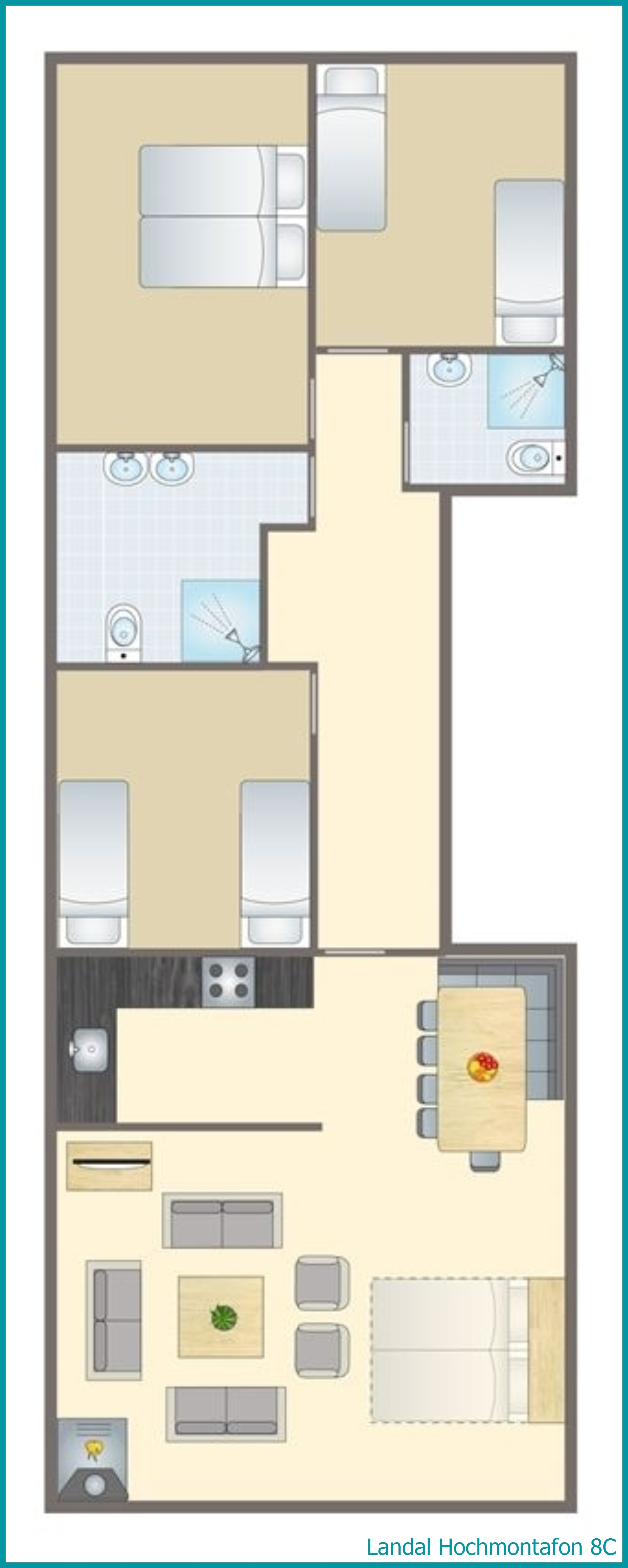 8-persoons appartement 8C in Hochmontafon