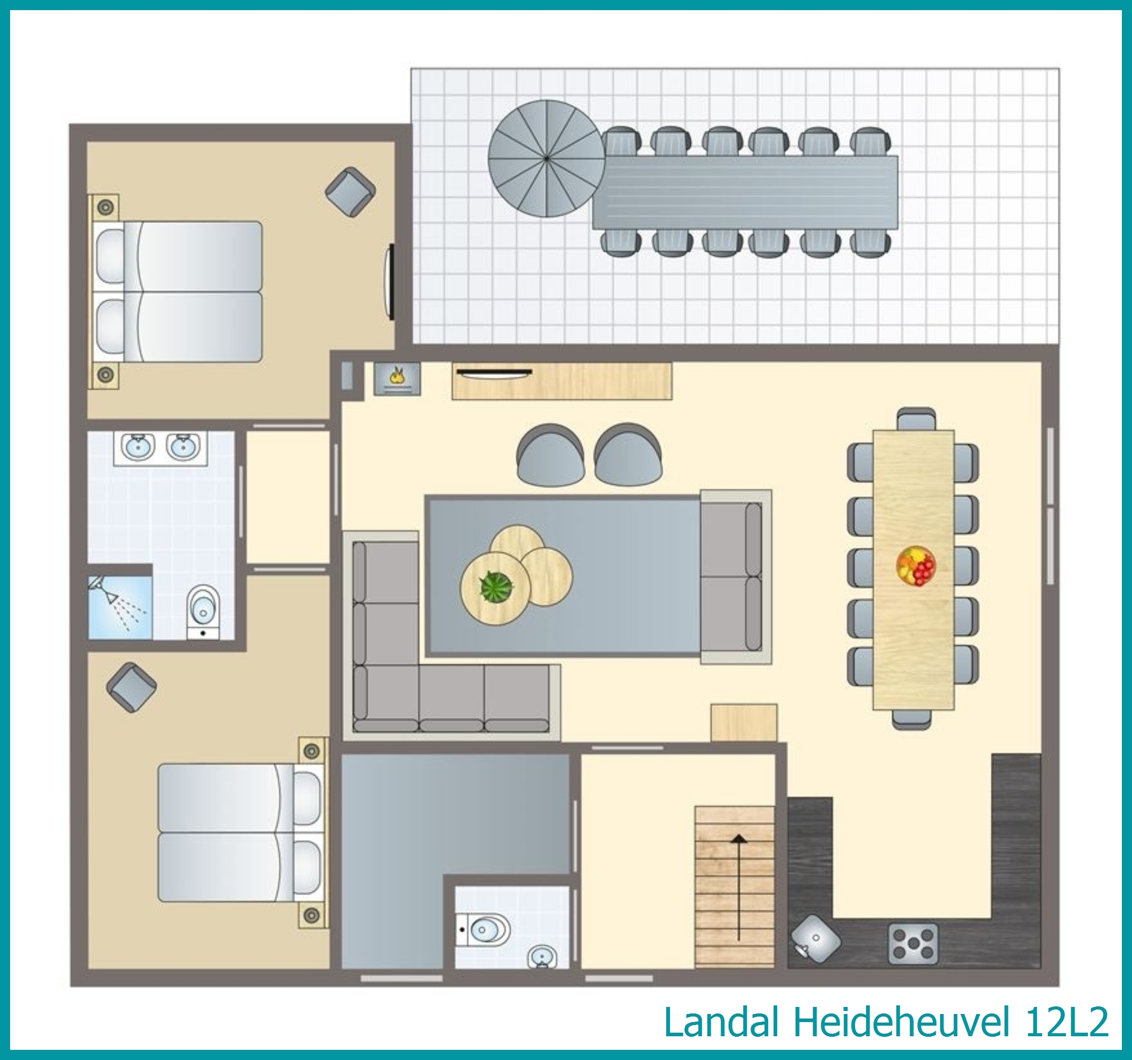12-persoons bungalow 12L2 in Heideheuvel